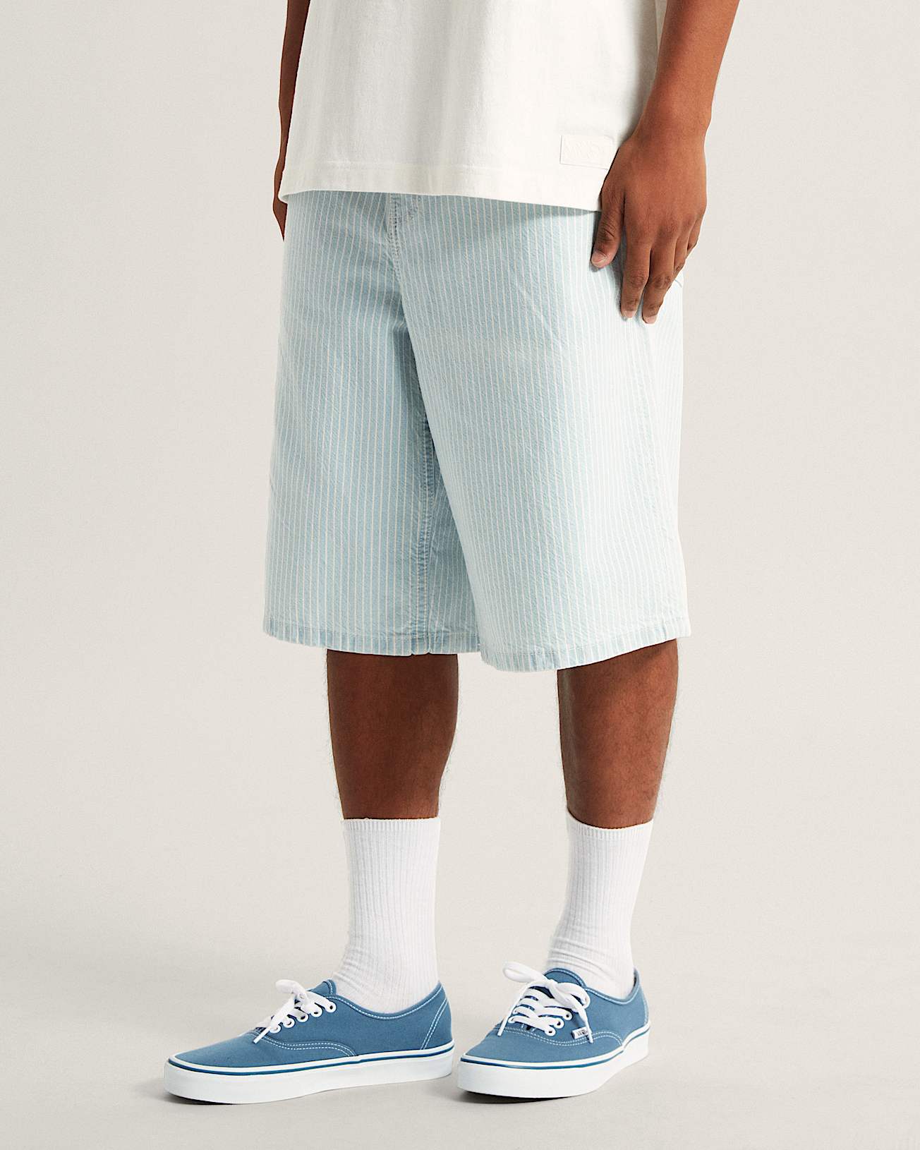 Pantalones cortos denim de corte holgado Check5 VANS Gris ALT2