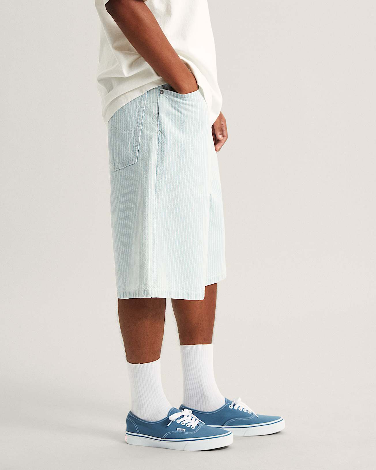 Pantalones cortos denim de corte holgado Check5 VANS Gris ALT4