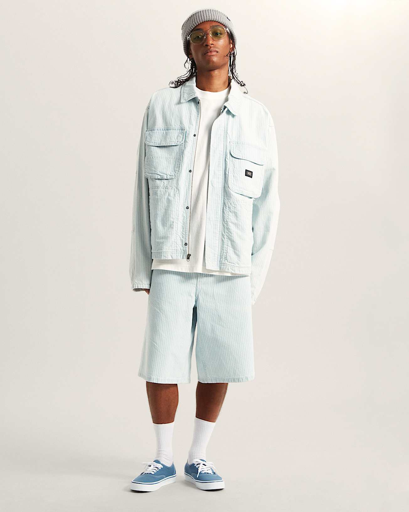 Pantalones cortos denim de corte holgado Check5 VANS Gris ALT5