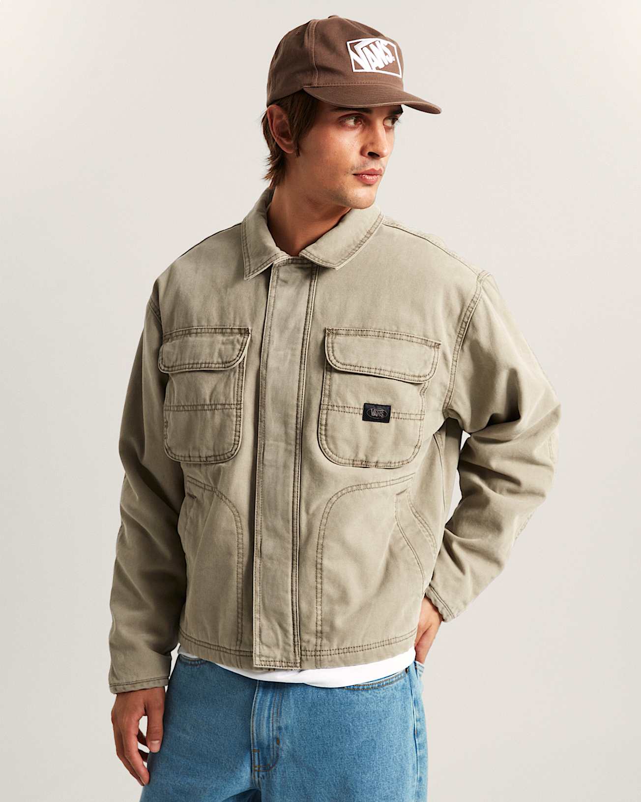 Umber Pigment CanvasJacke VANS Grau ALT2