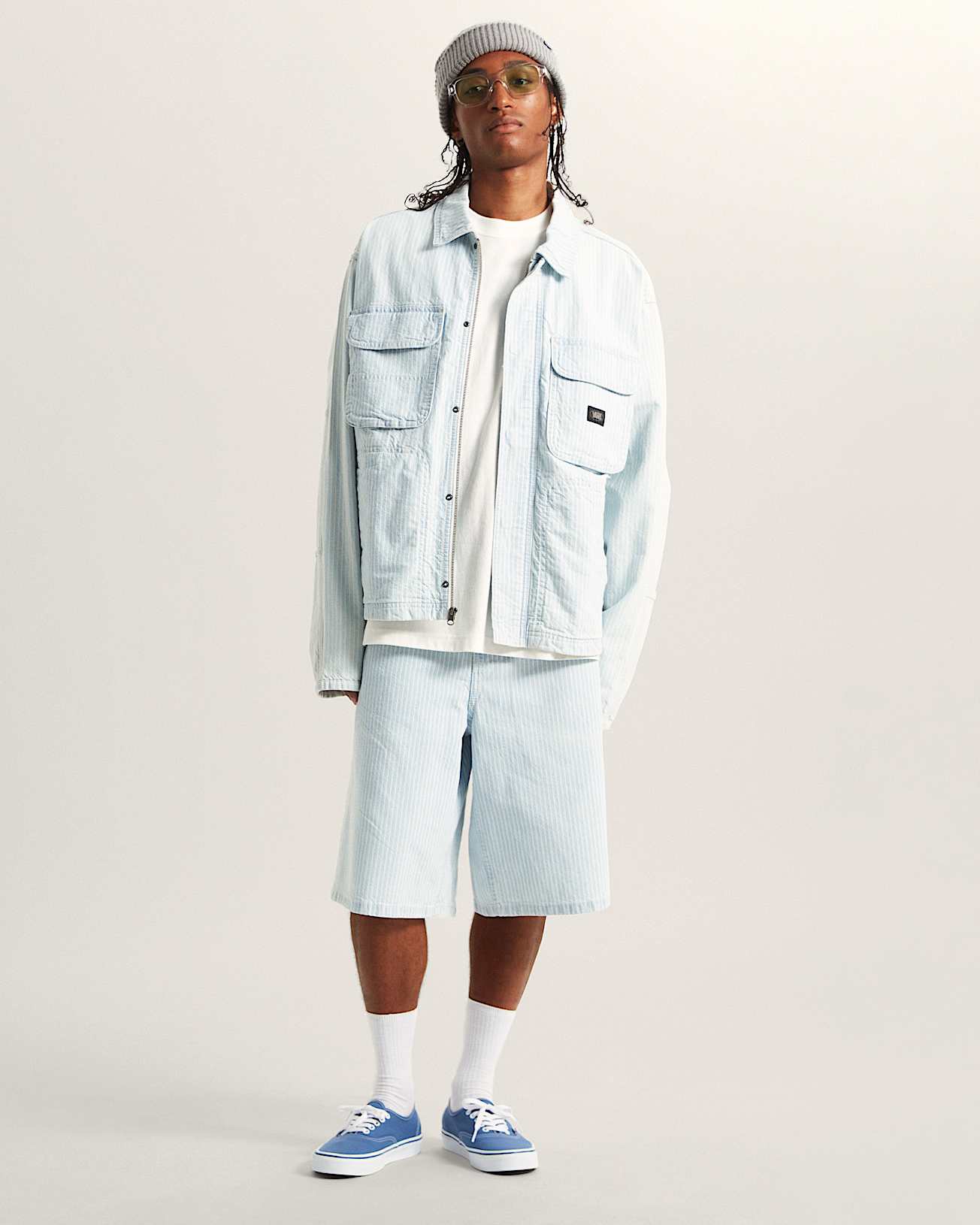 Umber Denim Stripe Jacket VANS Grey ALT5