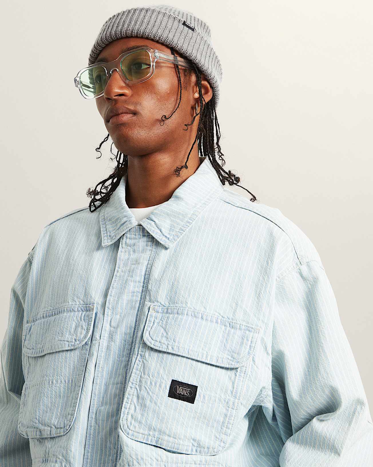 Umber Denim Stripe Jacket VANS Grey ALT6