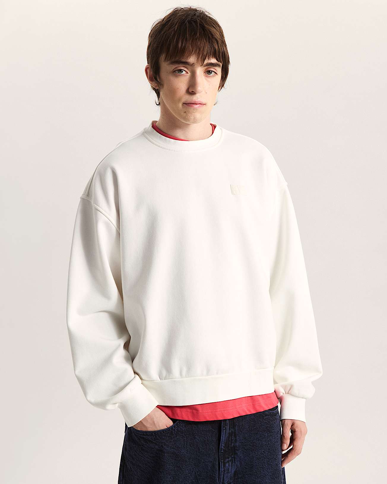 Premium Crewneck Sweatshirt VANS White ALT2