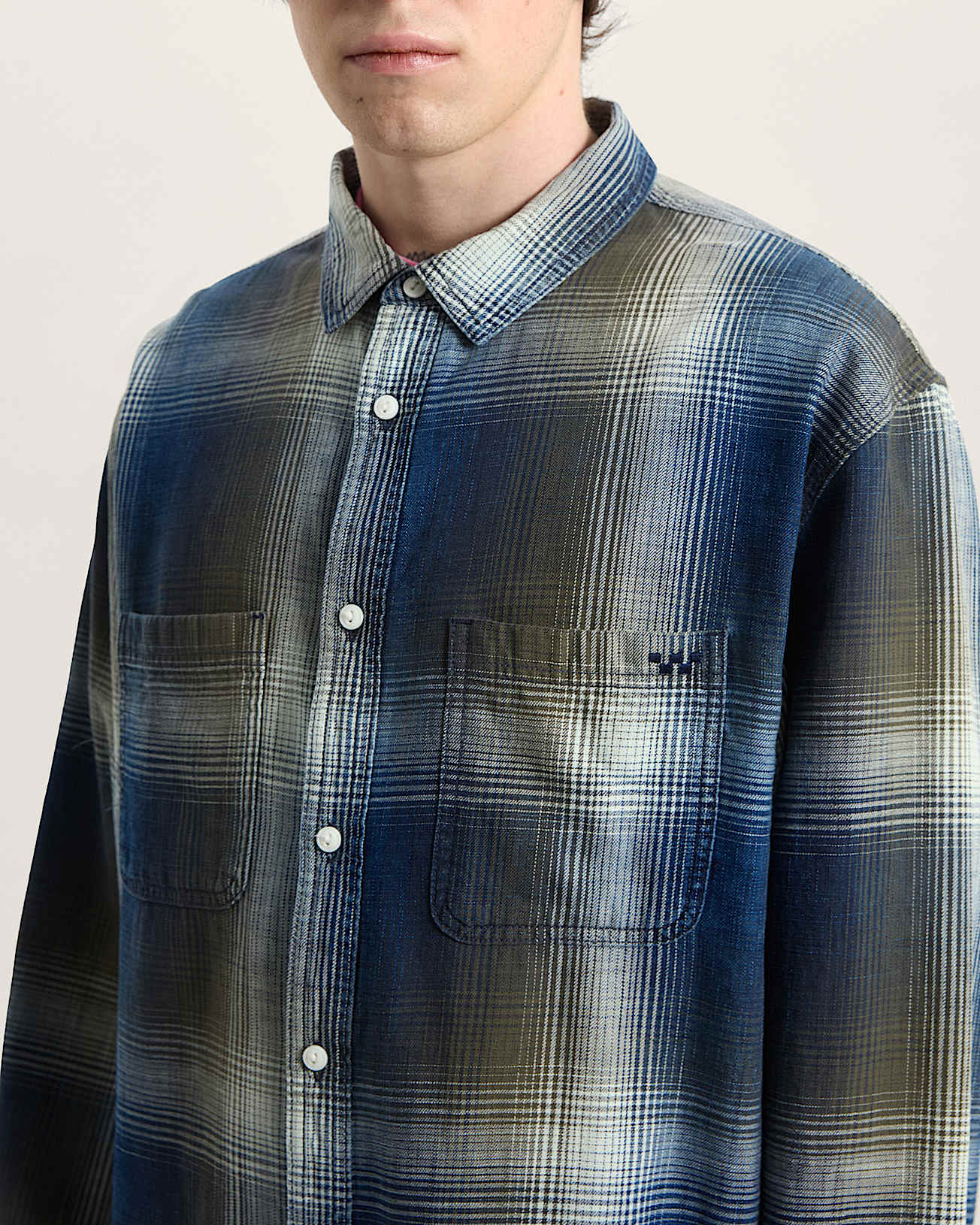 Koszula z dugim rkawem Indigo Plaid VANS Zielony ALT6