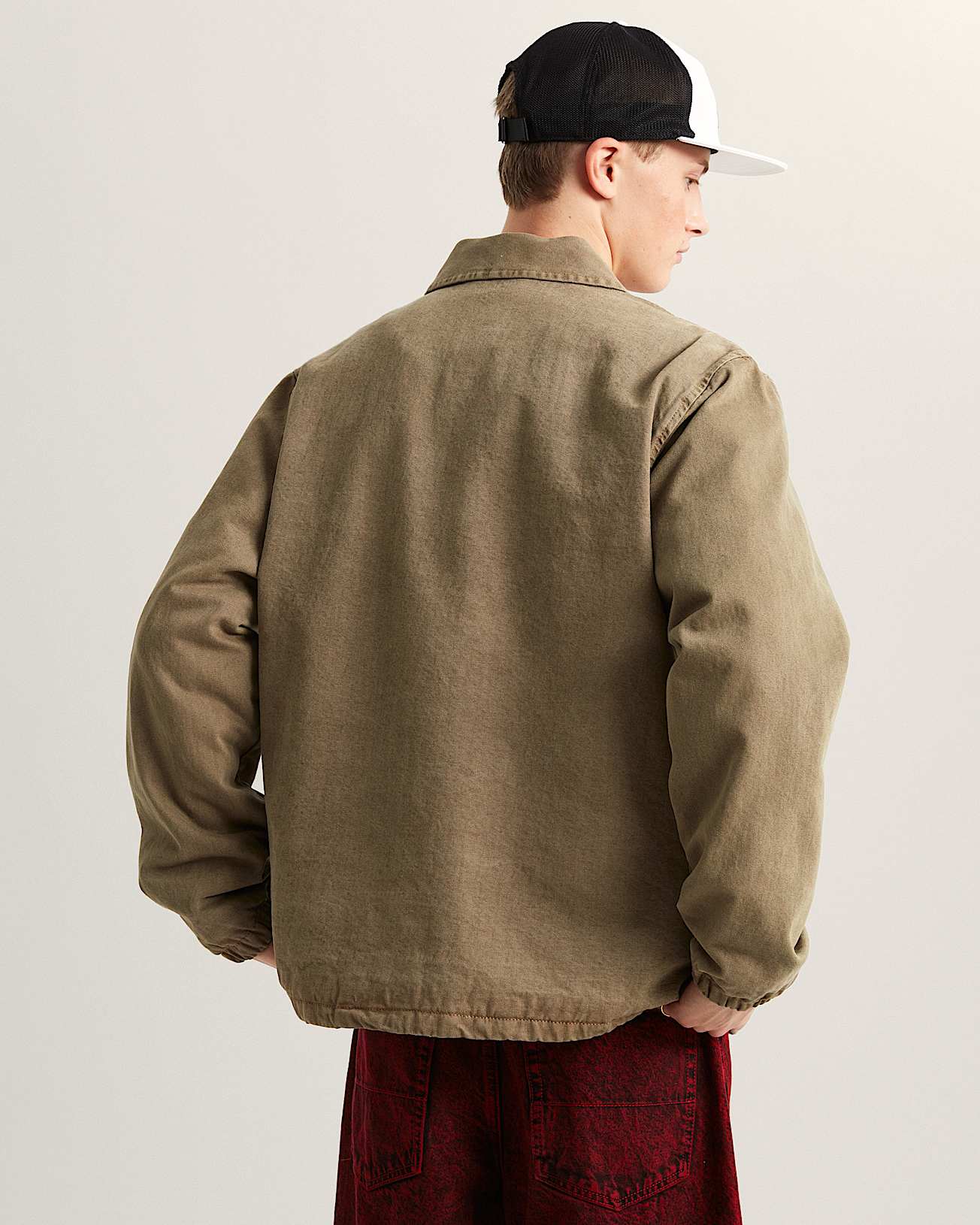 Premium Denim Torrey Coaches Jacket VANS Brown ALT3