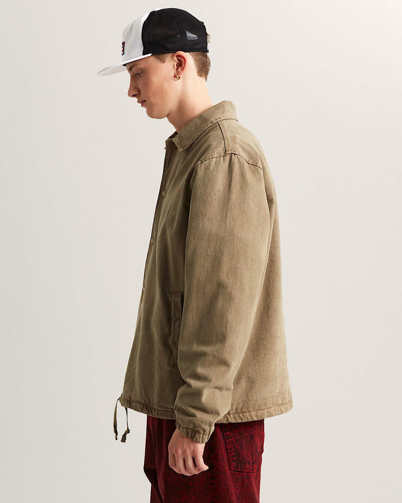 Premium Denim Torrey Coaches Jacket VANS Brown ALT4