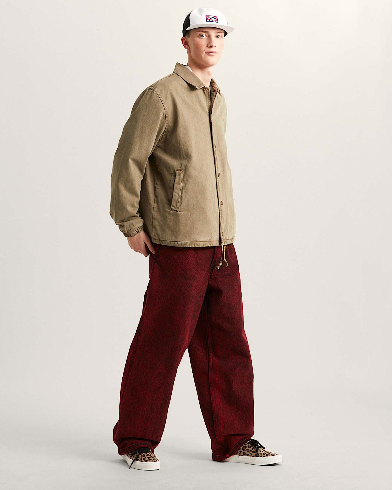 Premium Denim Torrey Coaches Jacket VANS Brown ALT5