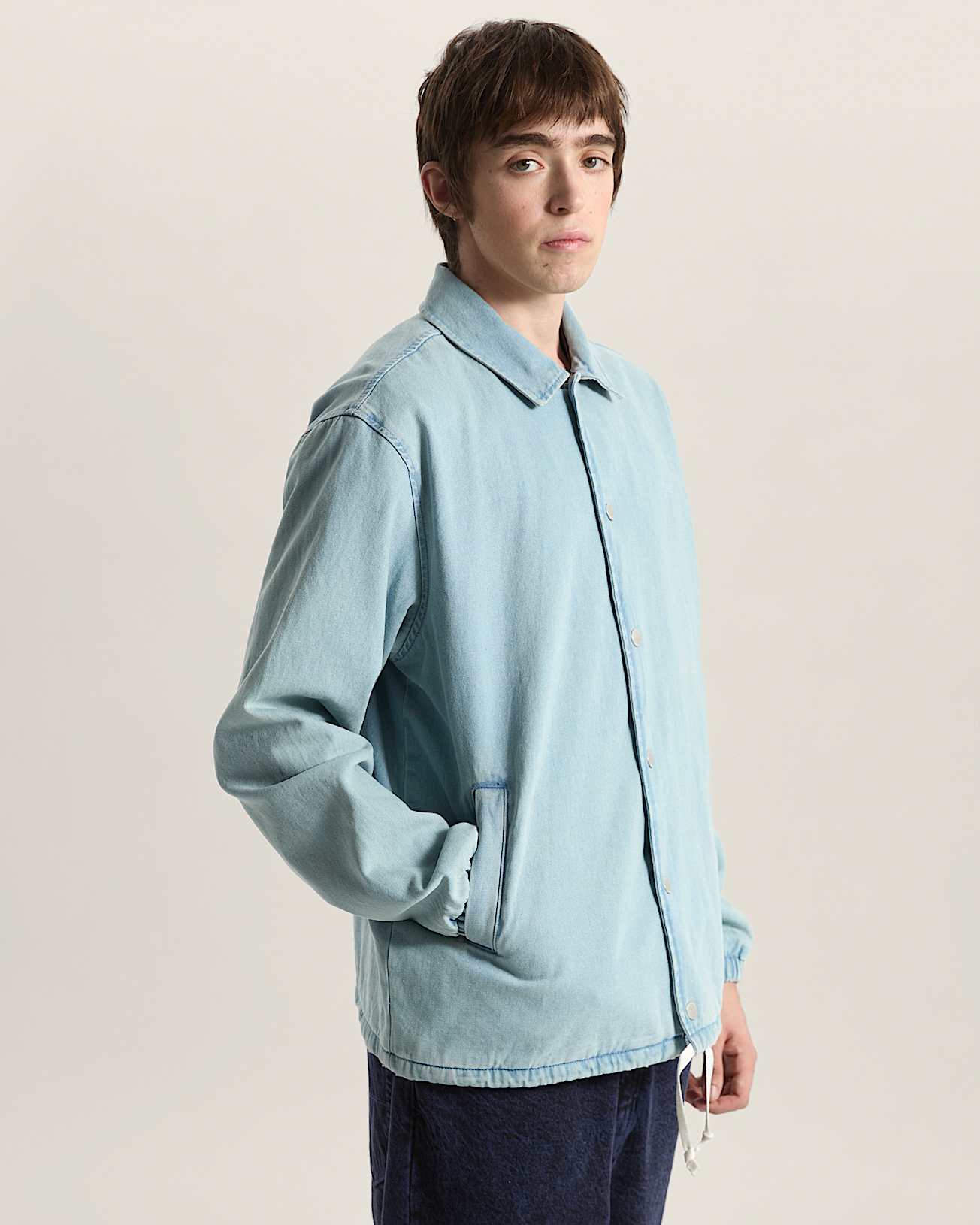 Denim Torrey Coaches Jacket LIGHT STONEWASH VANS Blue ALT2