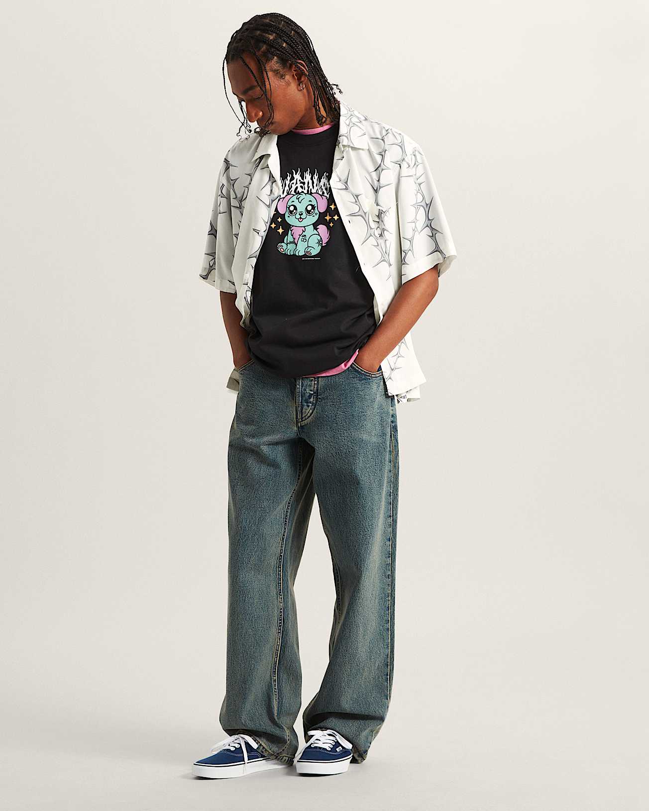 Van Doren Camp TShirt mit Print VANS Wei ALT4