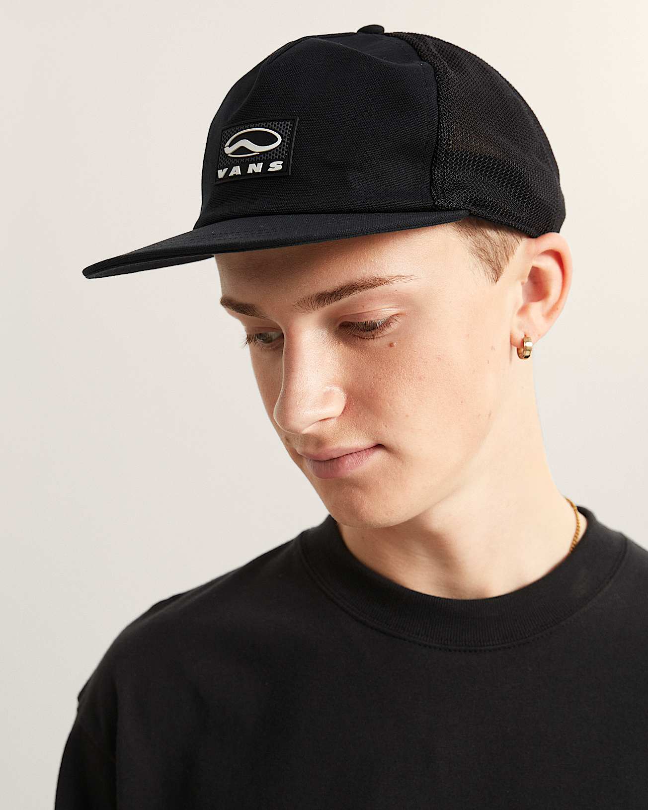 Gorra de camionero Sidestripe VANS Negro ALT3