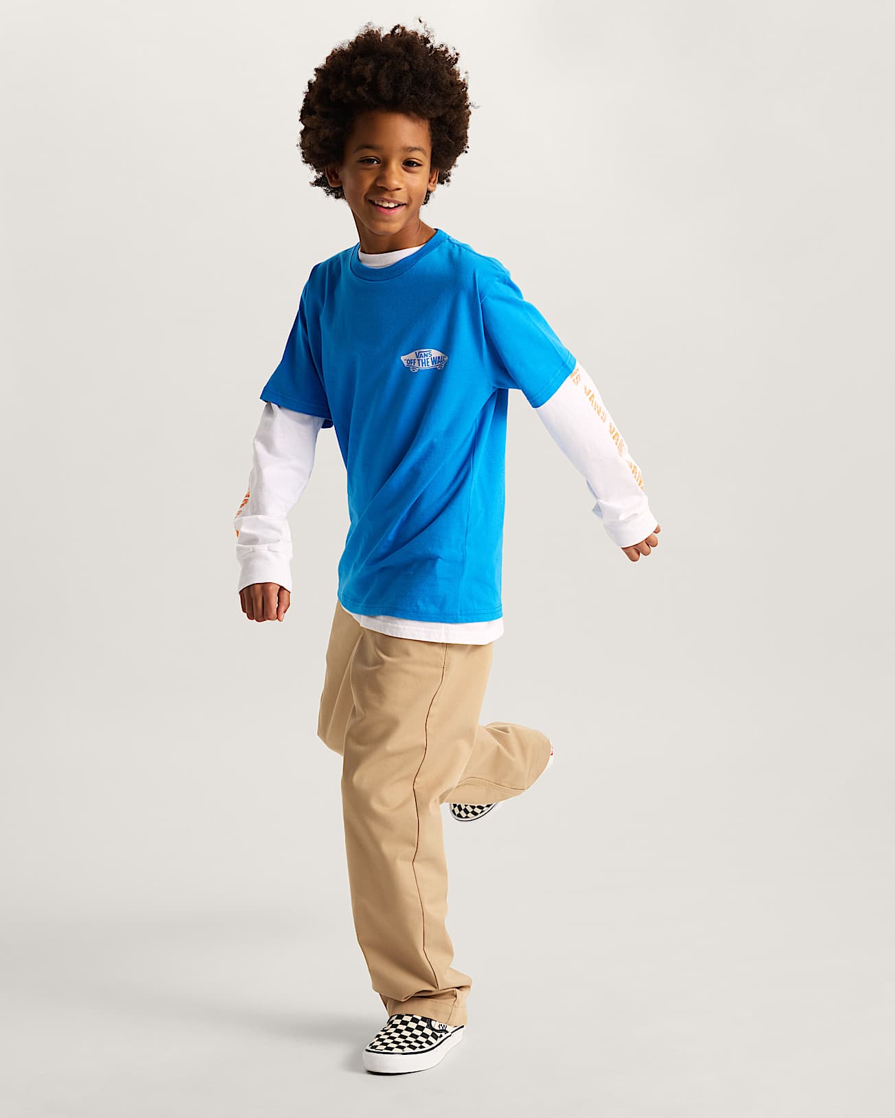 Tshirt Double Standard Enfant 814 ans VANS Bleu ALT4