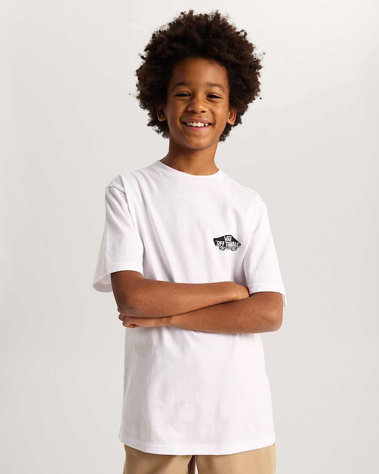 Kids Double Standard TShirt 814 Years VANS White ALT2