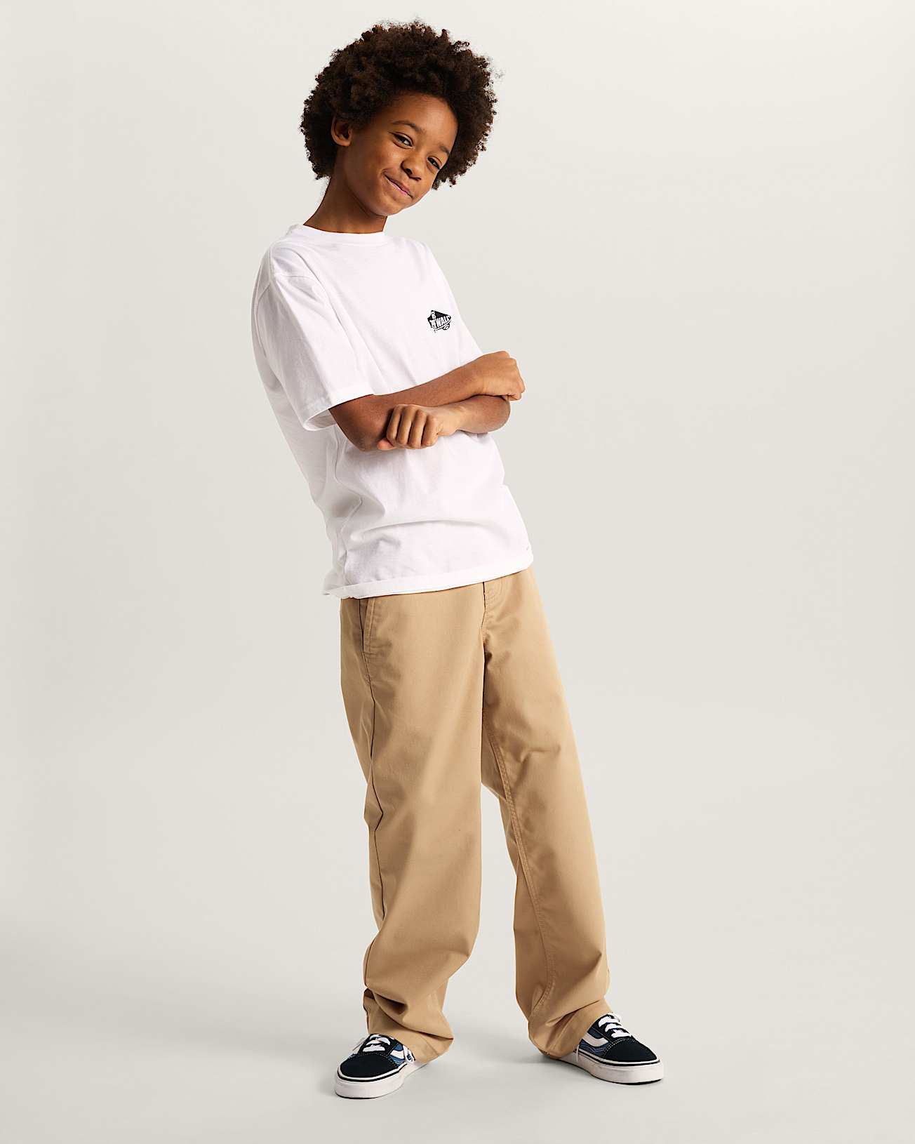 Kids Double Standard TShirt 814 Years VANS White ALT4