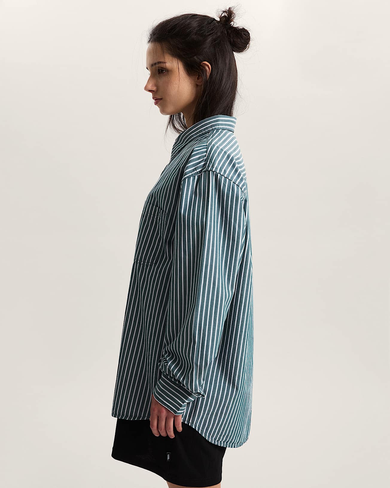 Premium Dobby Stripe Langarmshirt VANS Grn ALT8