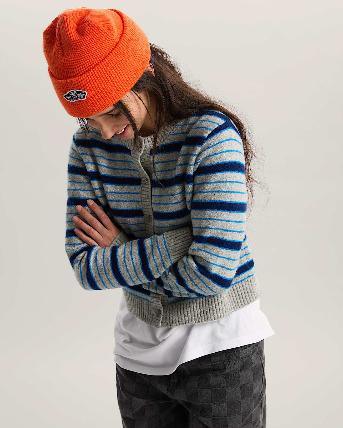 Premium Dolly Stripe CardiganSweatshirt VANS Grau ALT2