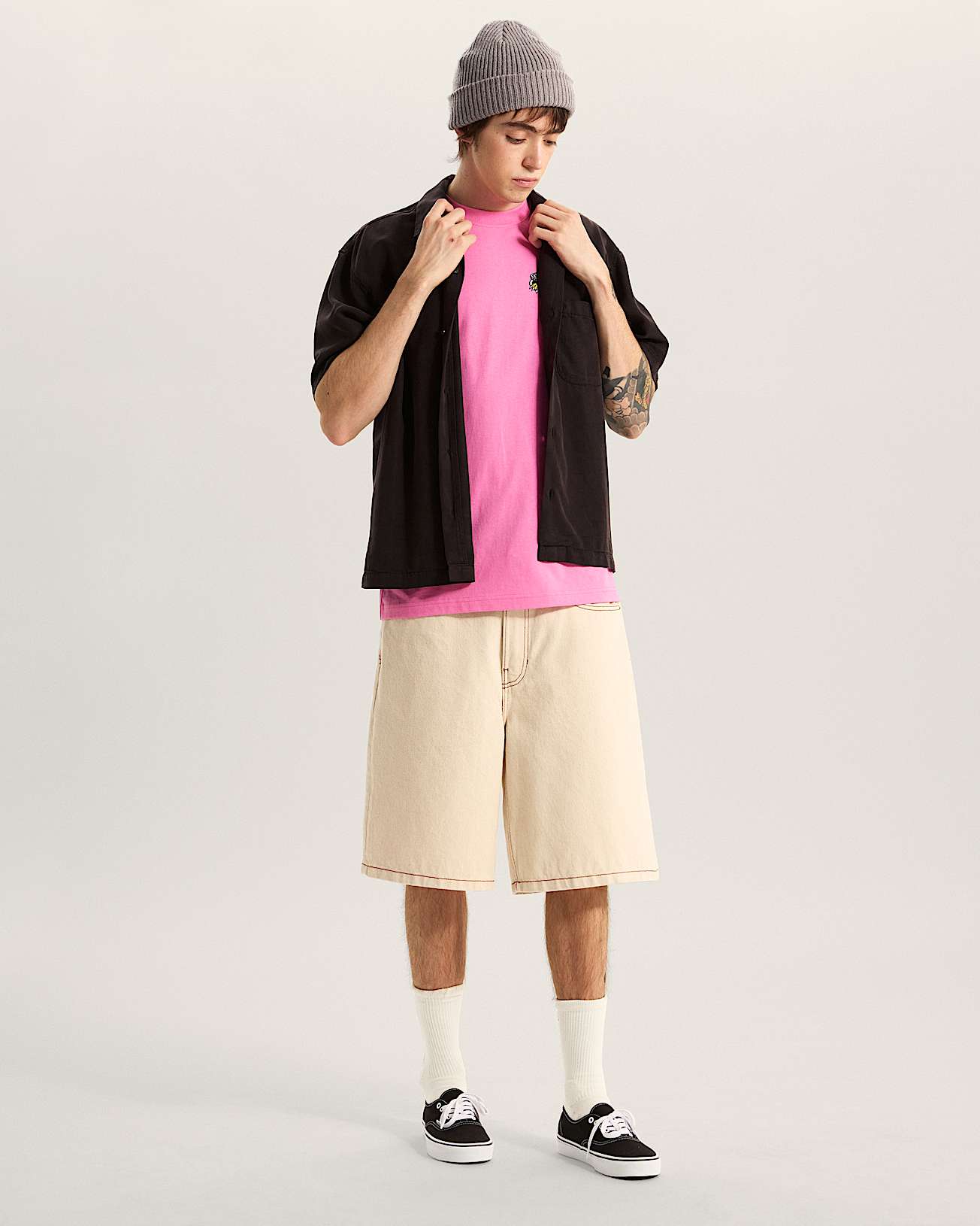 Camiseta Van Doren Check Camp VANS Negro ALT4