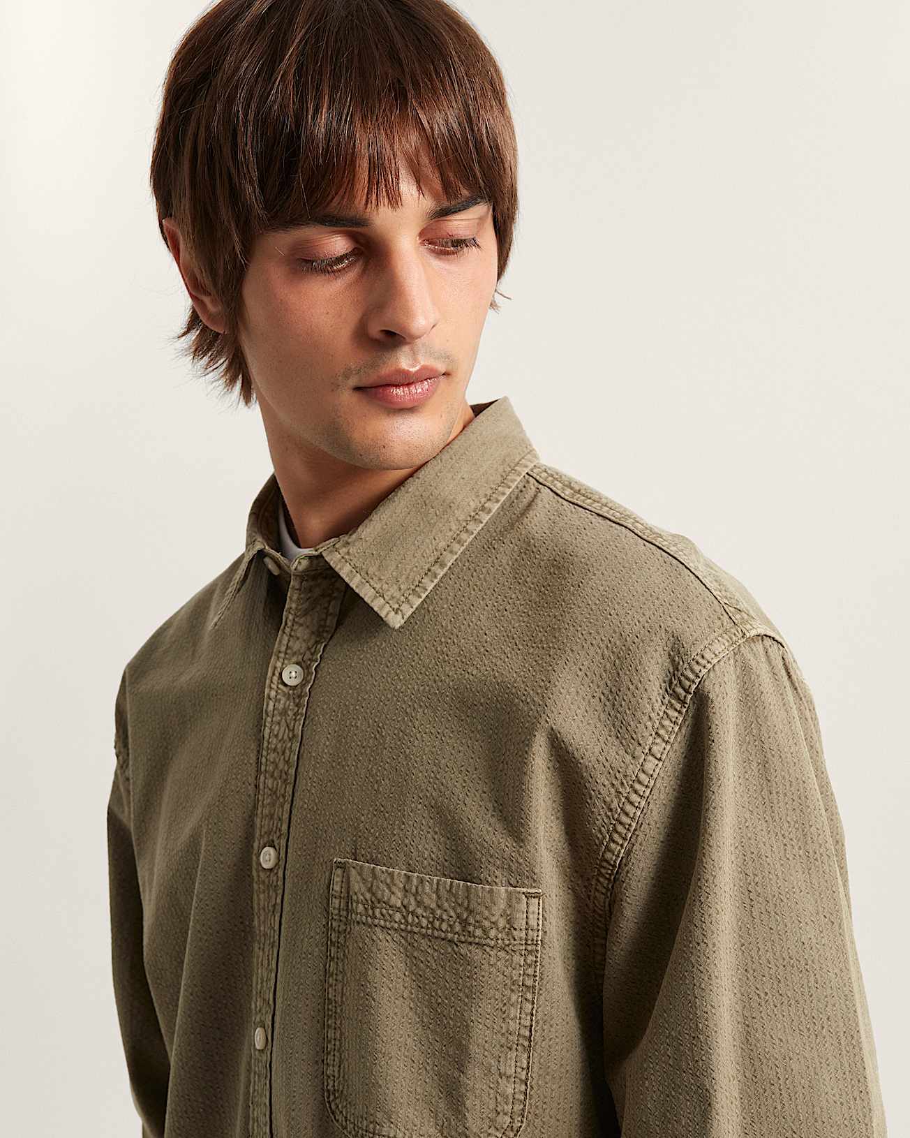 Chemise  manches longues Lawson Seersucker Pigment VANS Marron ALT6