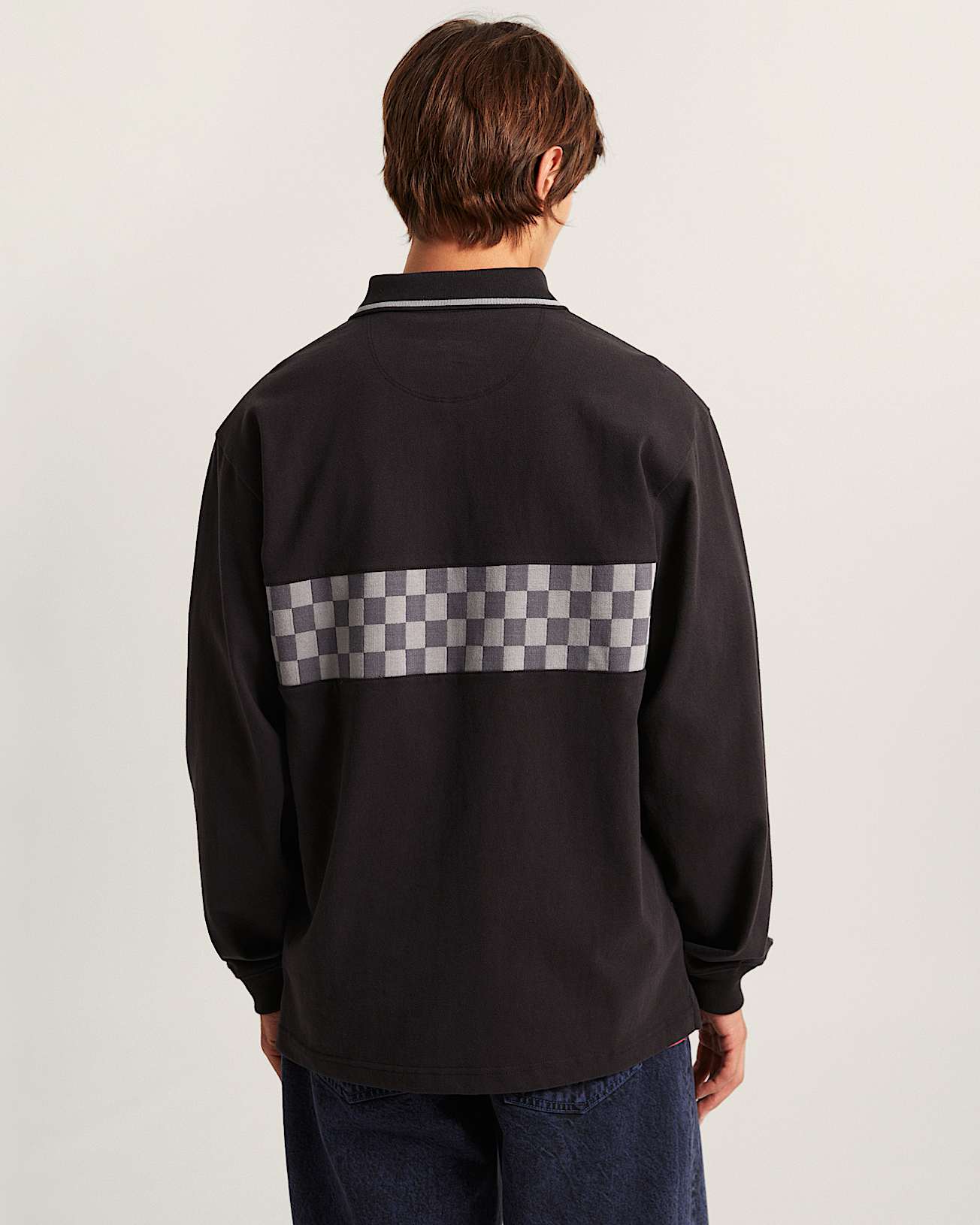 Medford Checkerboard LangarmPolohemd VANS Schwarz ALT3