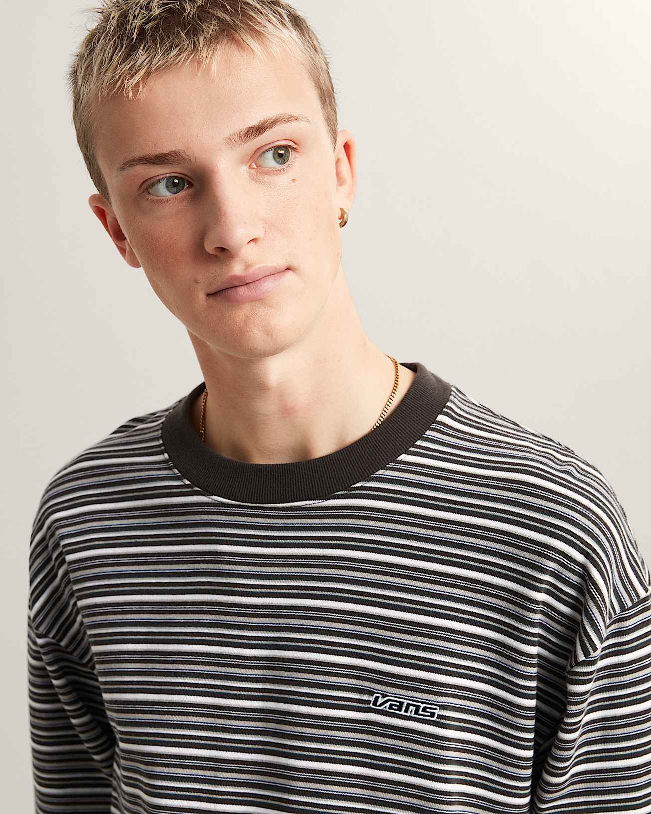 Camiseta de punto de manga larga Wesley Stripe VANS Negro ALT6