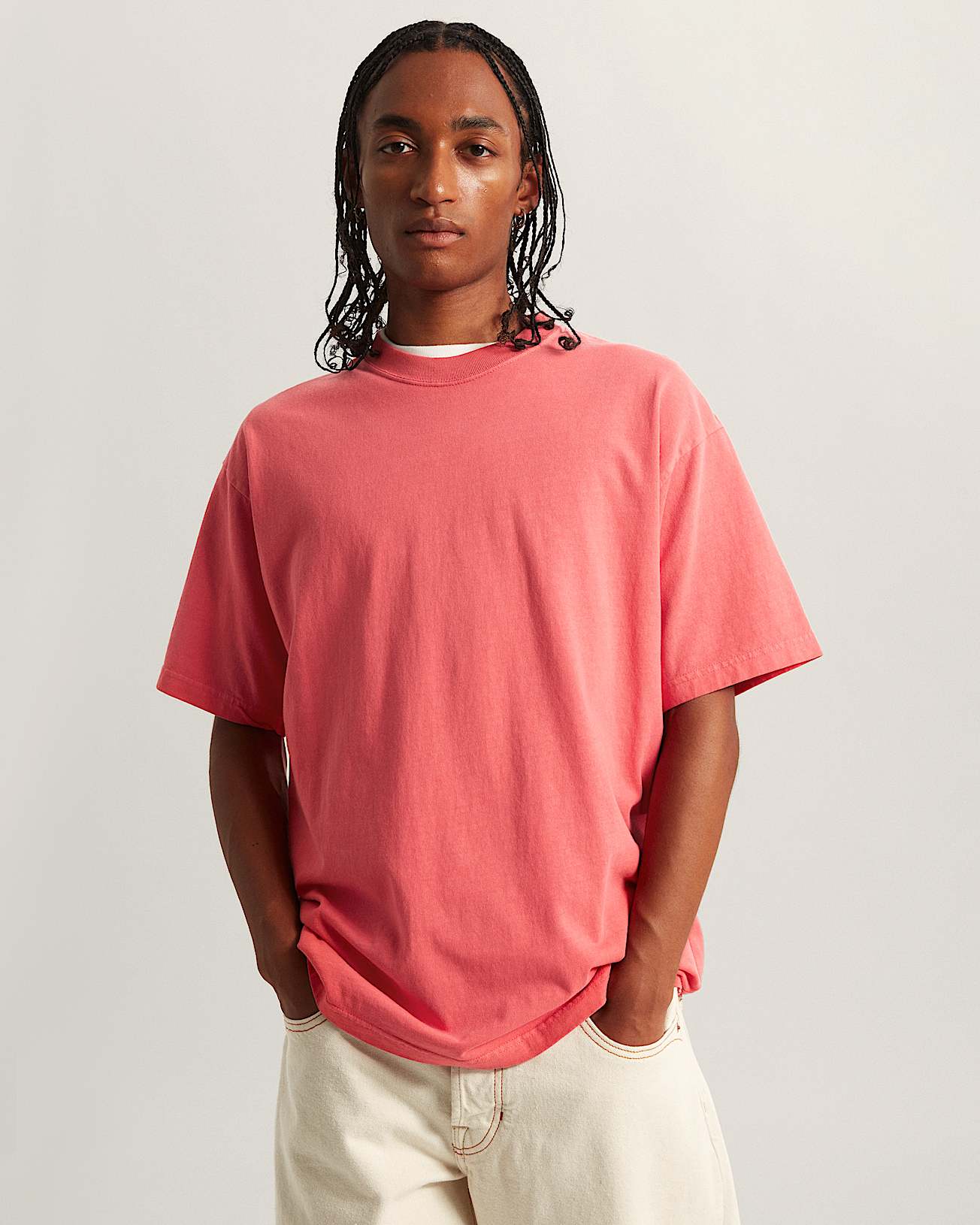 Camiseta de corte holgado Premium VANS Rosa ALT2