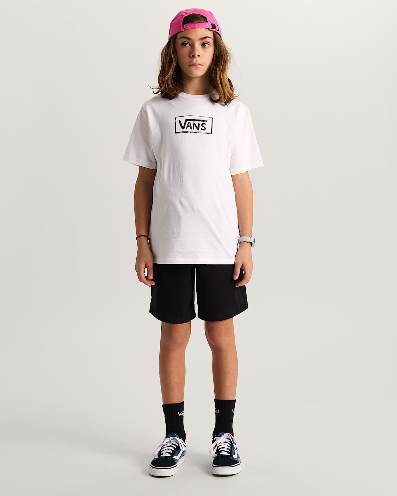 Tshirt Vans On Canvas Enfant 814 ans VANS Blanc ALT4