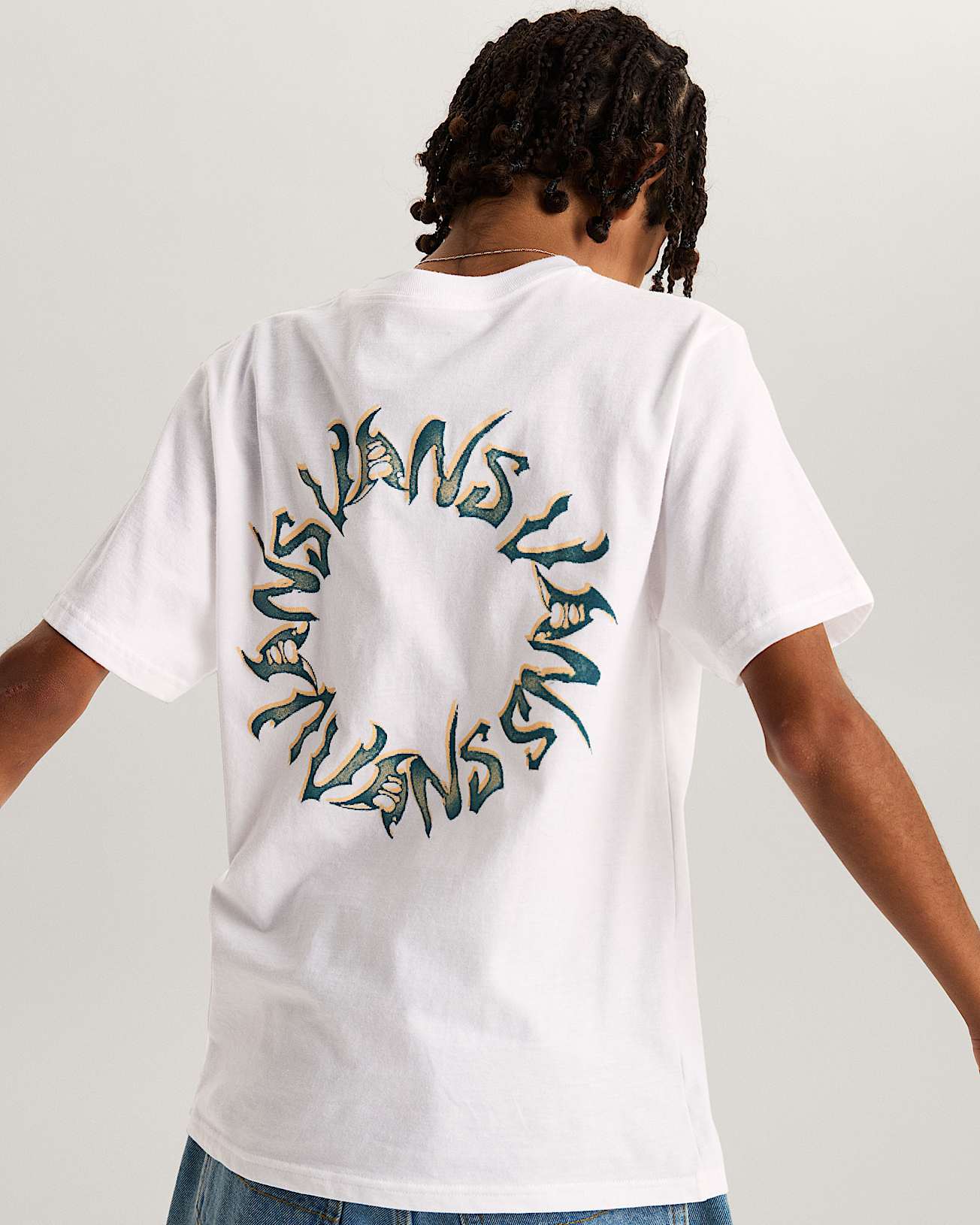 Kinder Wild Circle TShirt 814 Jahre VANS Wei ALT3