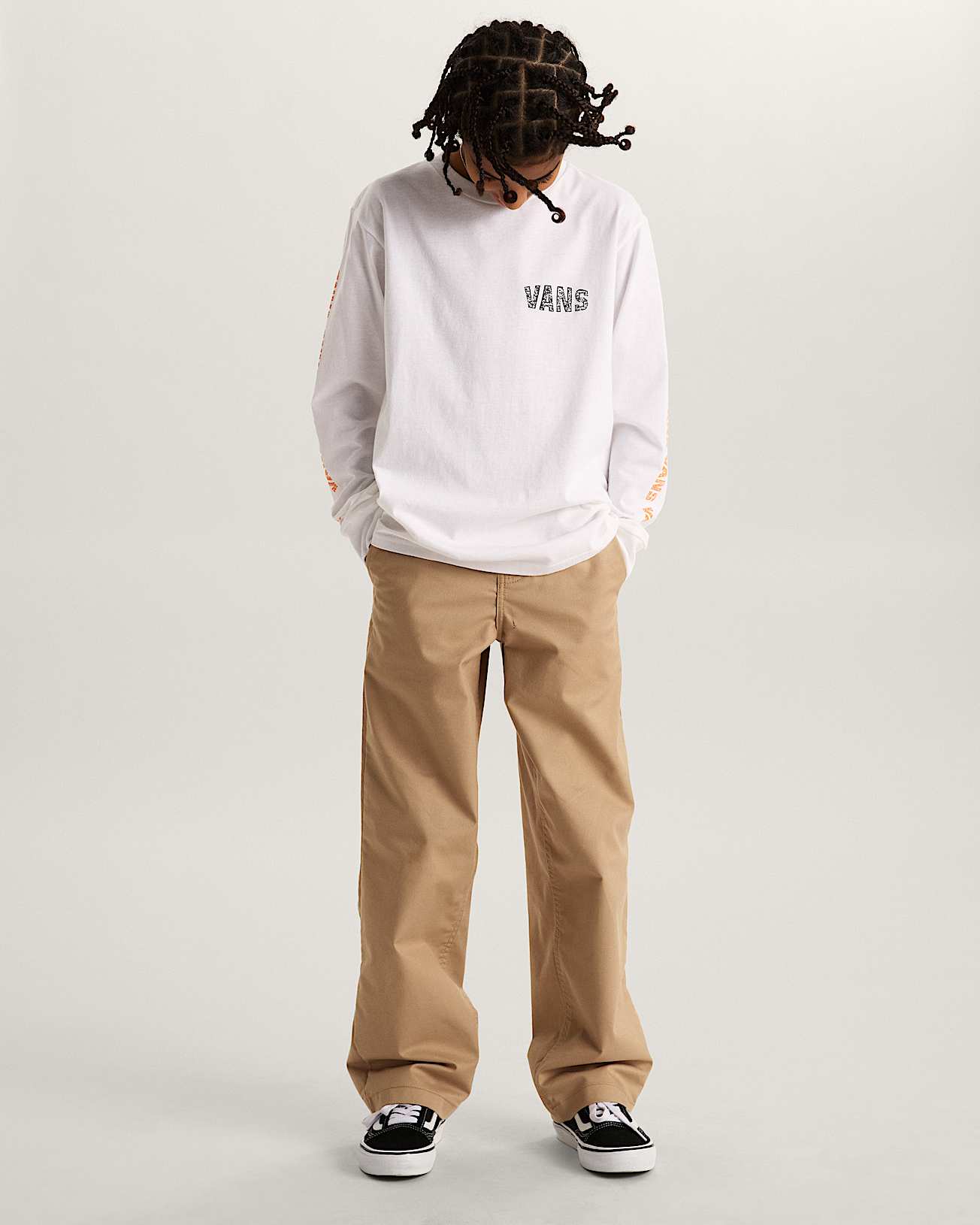 Racing Flames LS White VANS Blanco ALT5