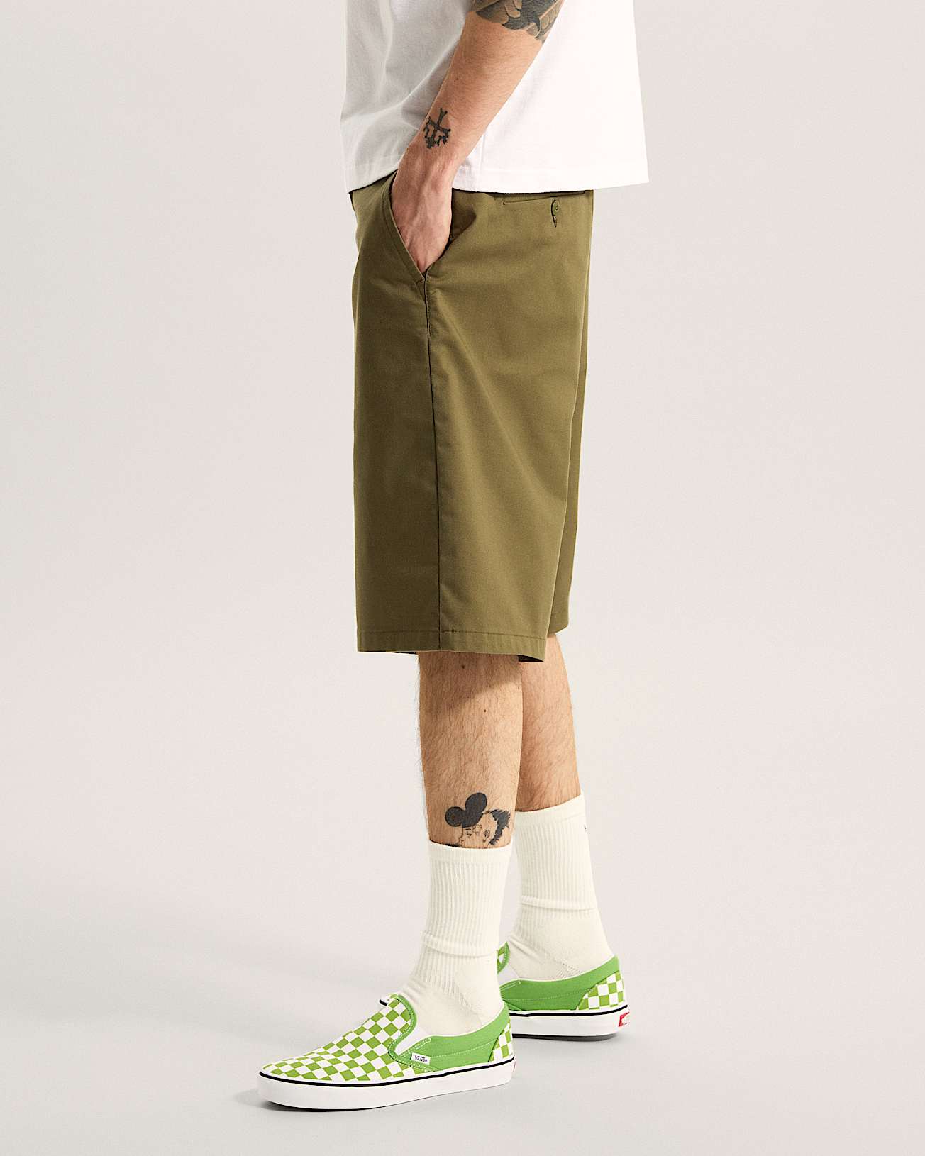 Authentic Chino Loose Shorts VANS Green ALT4