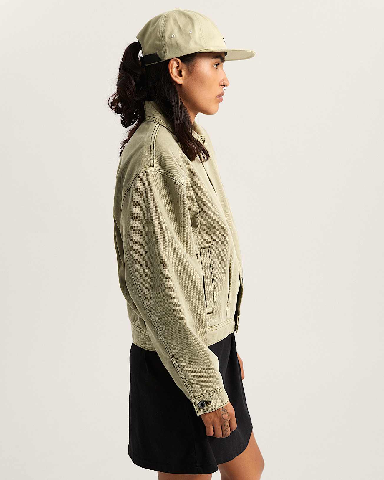 Womens Pomona Station Jacket Soft Sage VANS Beige ALT5