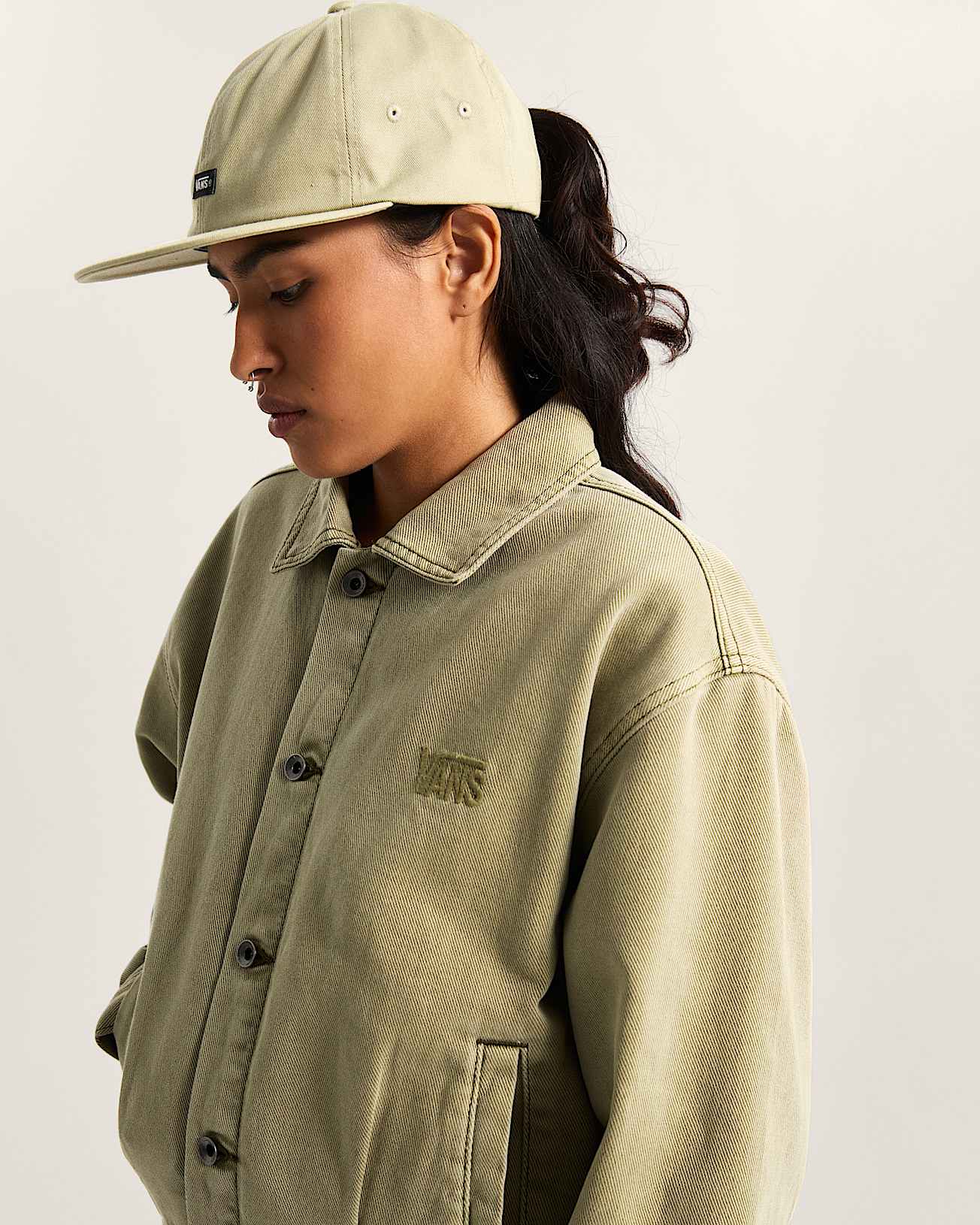 Womens Pomona Station Jacket VANS Beige ALT7