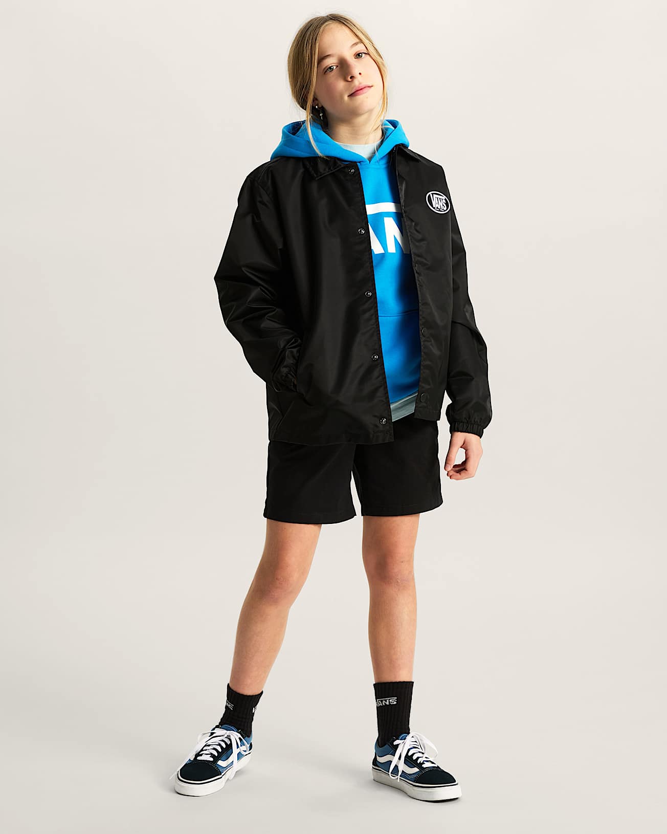 Kinder Torrey Coaches Jacke 814 Jahre VANS Schwarz ALT8