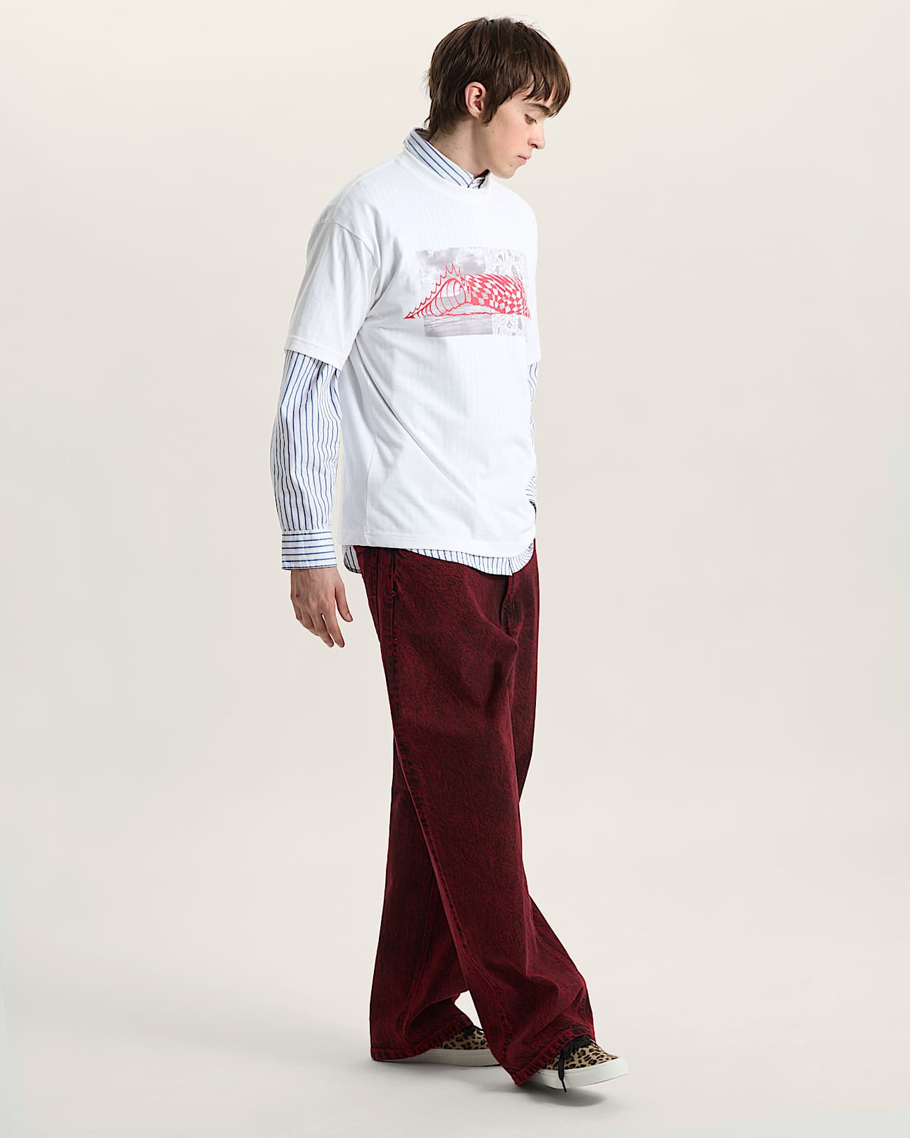 Wave Check SS Tee White VANS Blanco ALT4