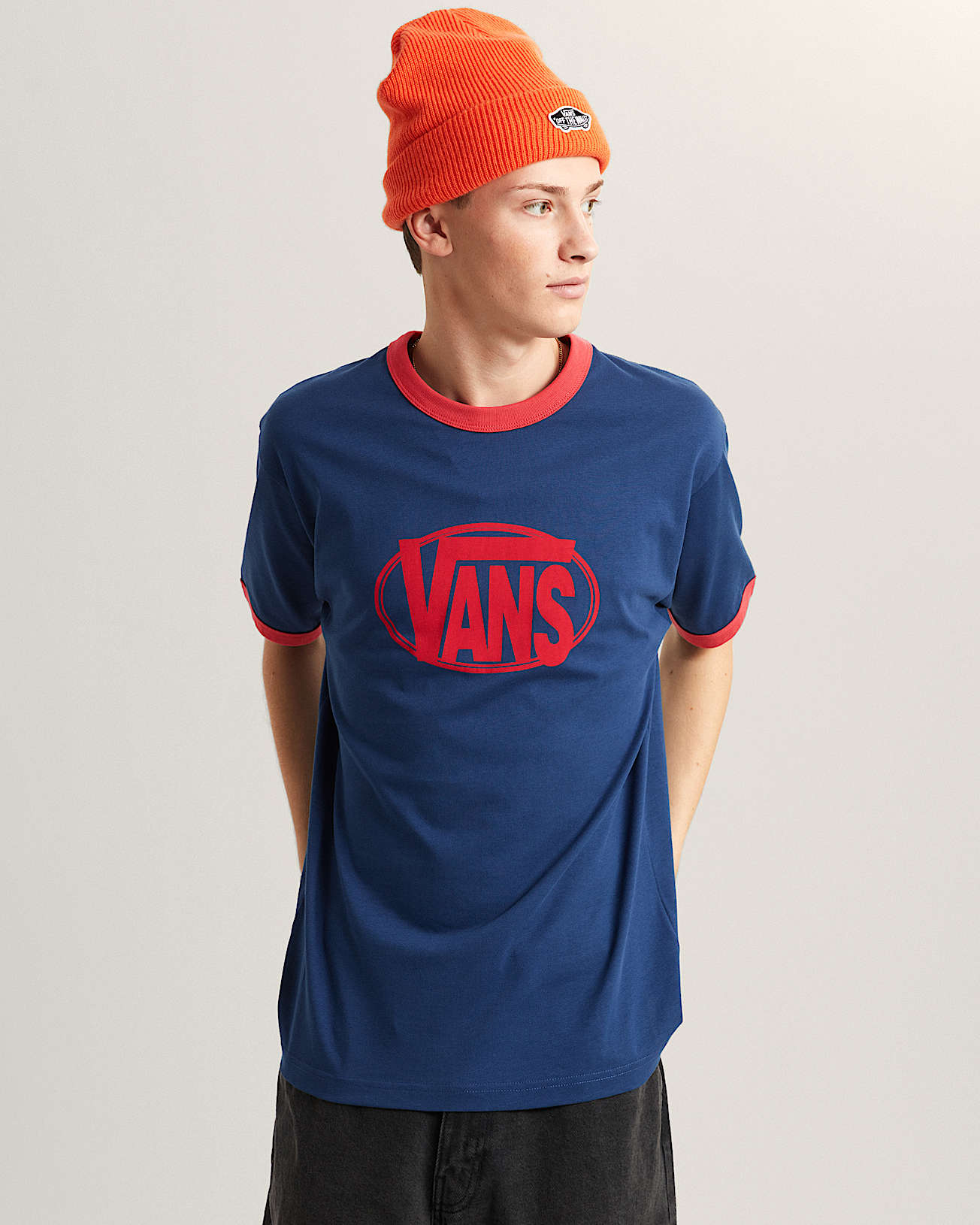 CENTER CHEST RINGER Tee VANS Blauw ALT2
