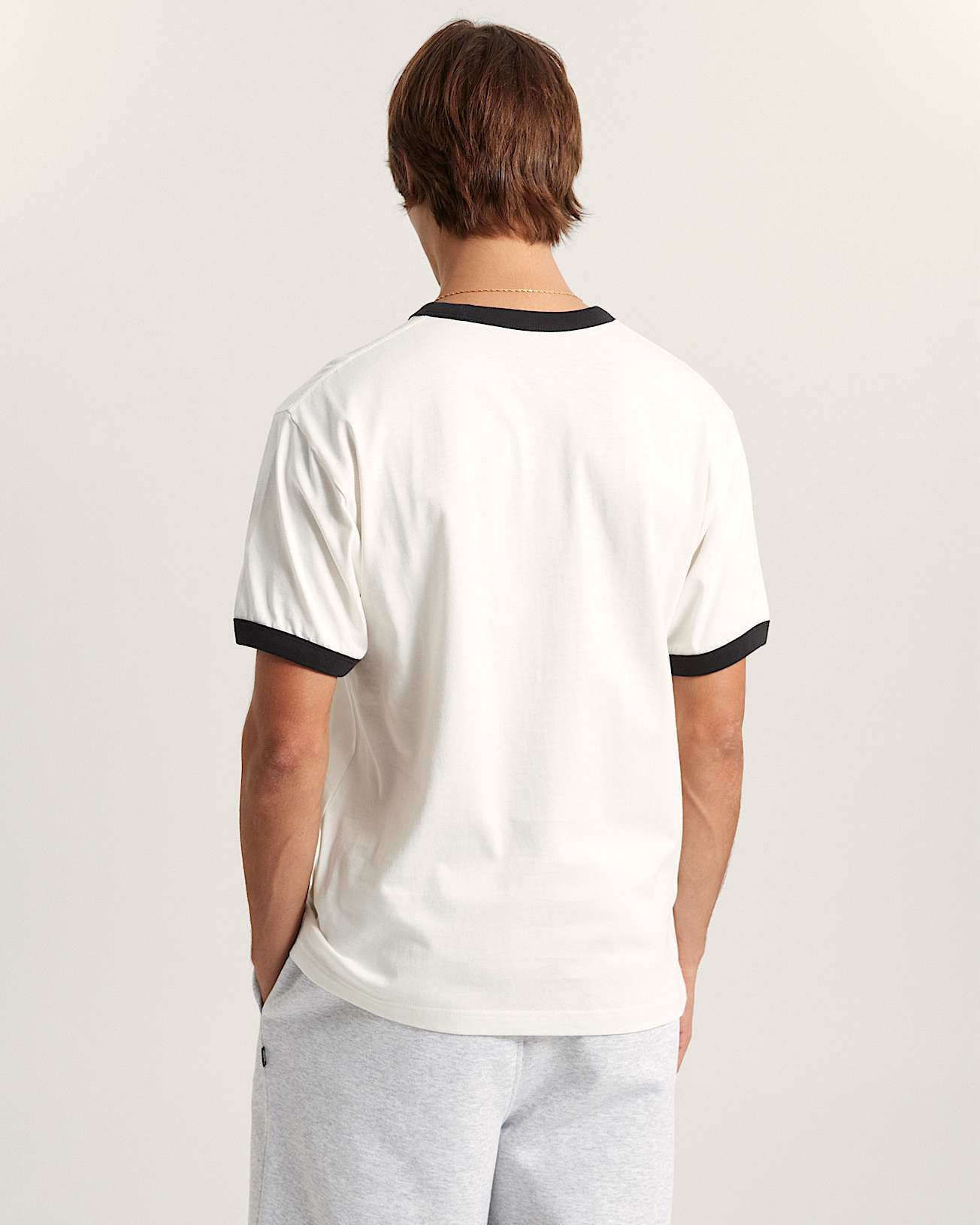 RingerTShirt mit Logo in der Brustmitte VANS Wei ALT3