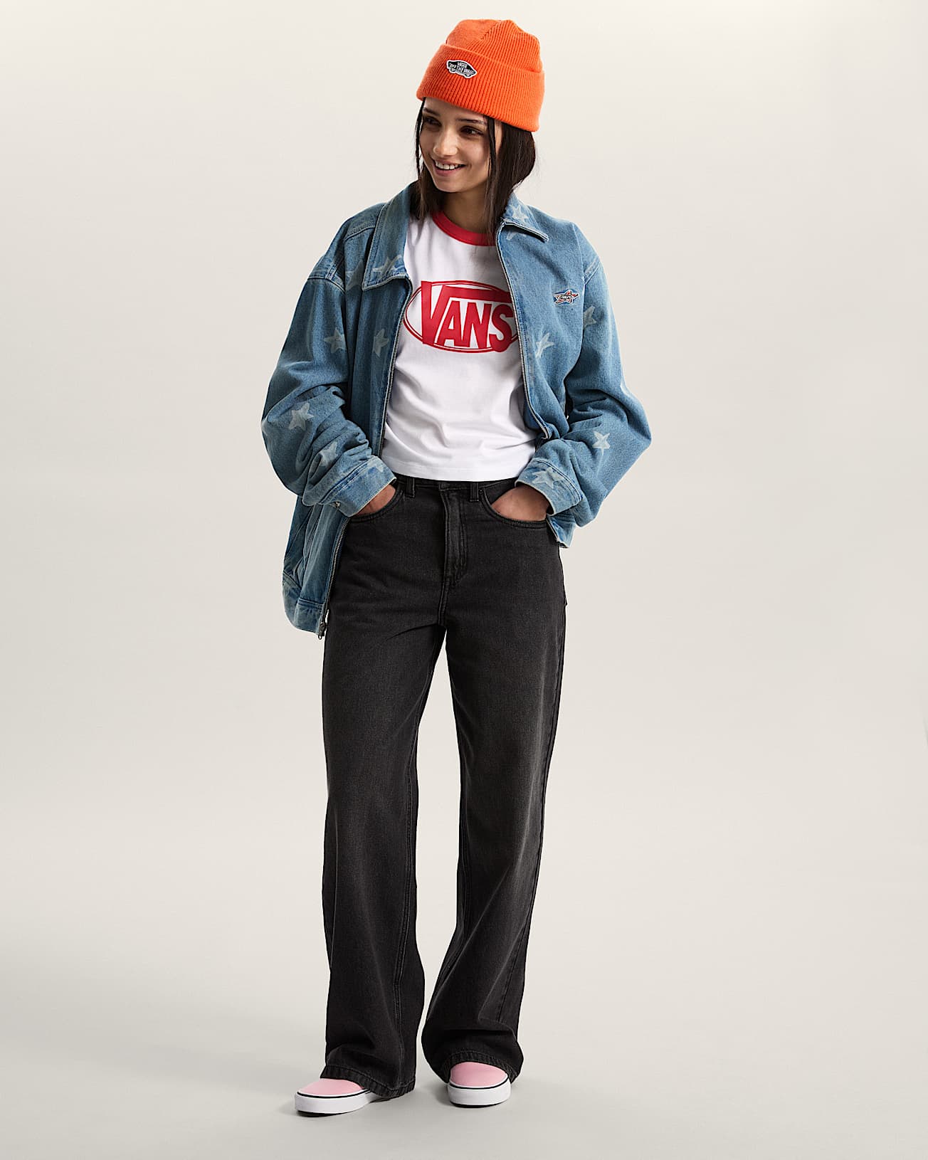 Center Chest Ringer Tee VANS Wit ALT4