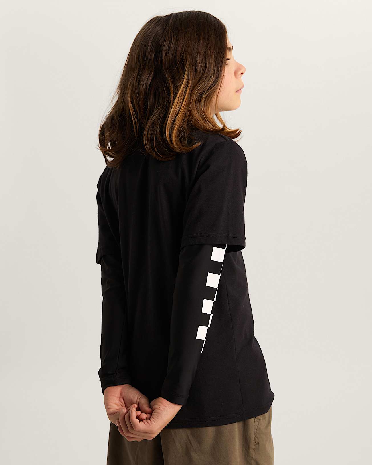 Kinder Wavy Script TShirt 814 Jahre VANS Schwarz ALT3