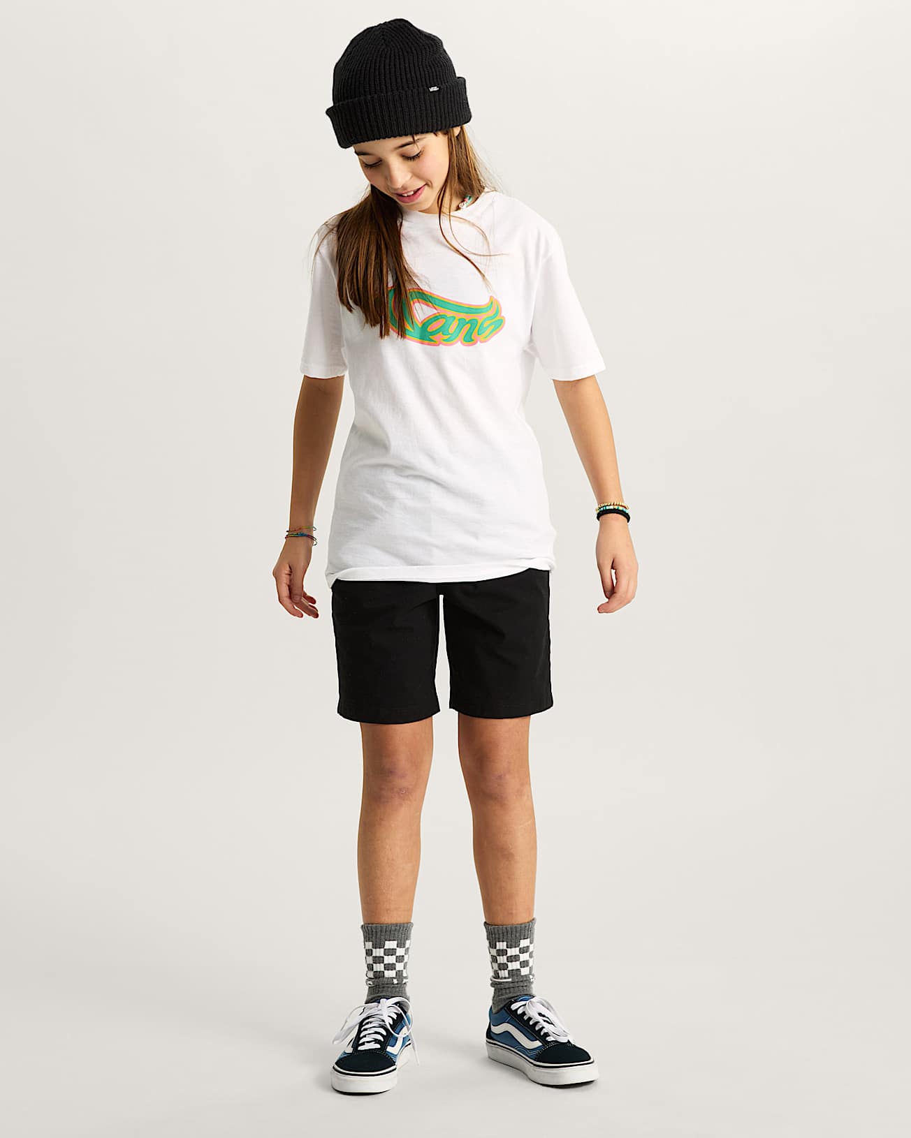 Wavy Script SS White VANS White ALT7