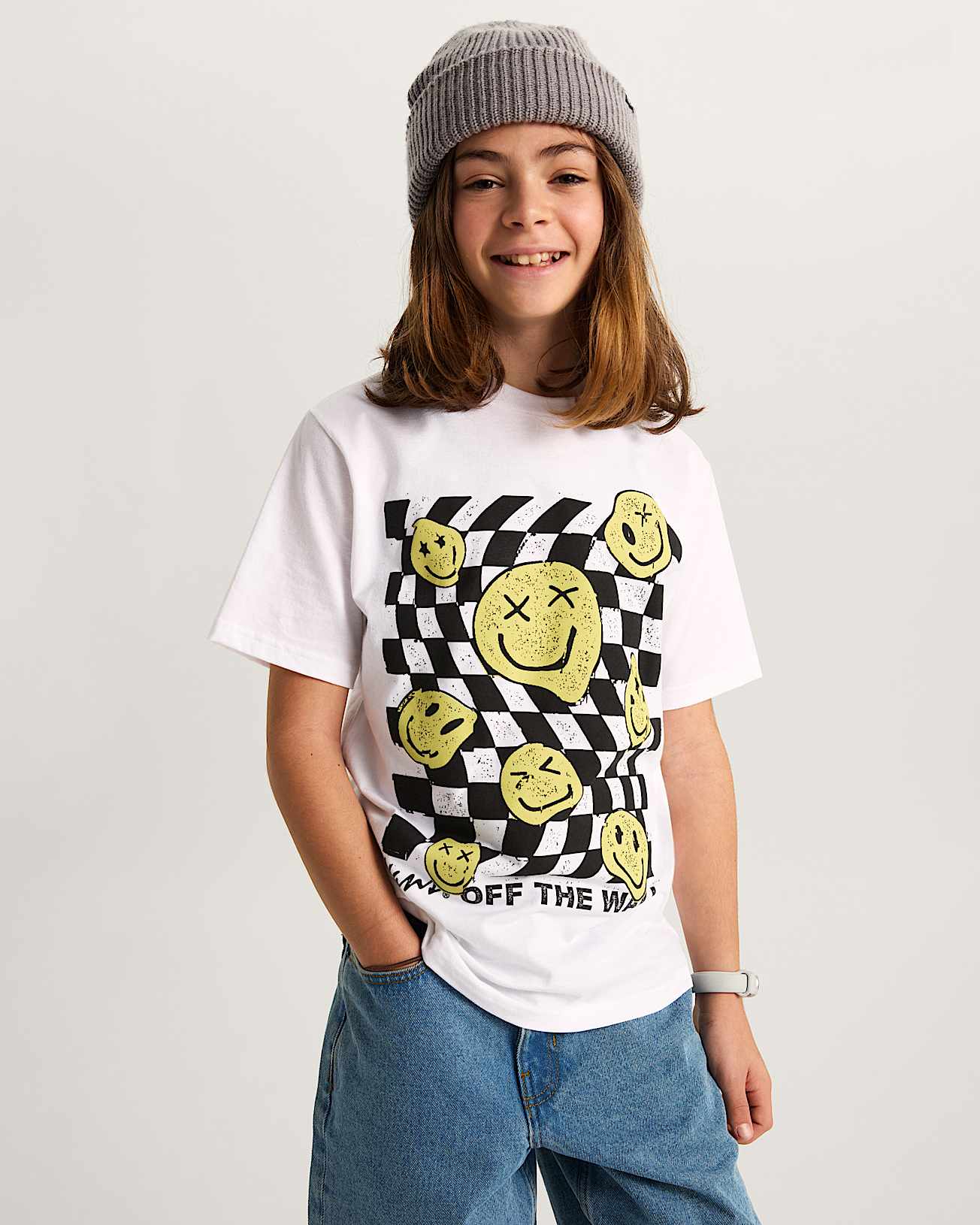 Kinder Twisted Joy TShirt 814 Jahre VANS Wei ALT2