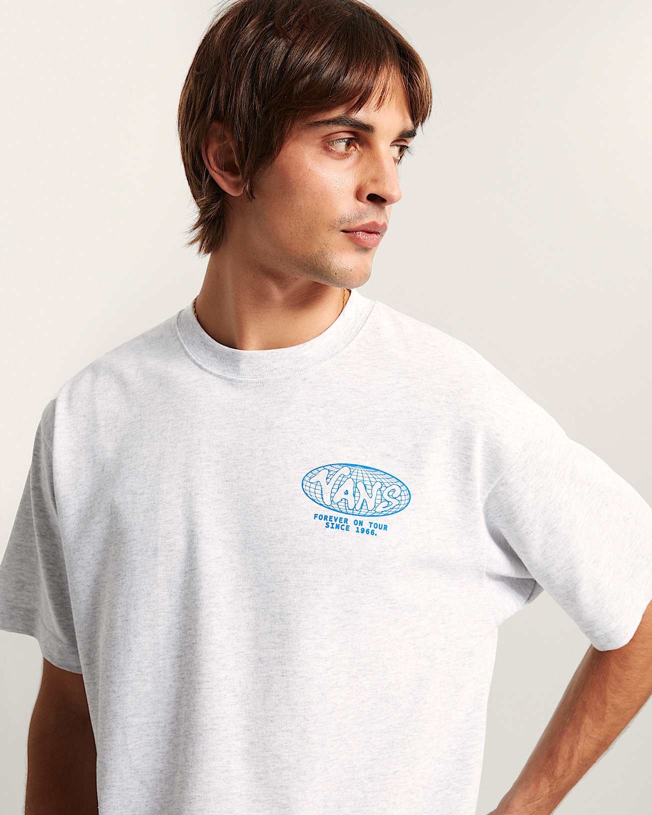 WORLD TOUR LOOSE SS TEE Light Grey Heather VANS Gris ALT5