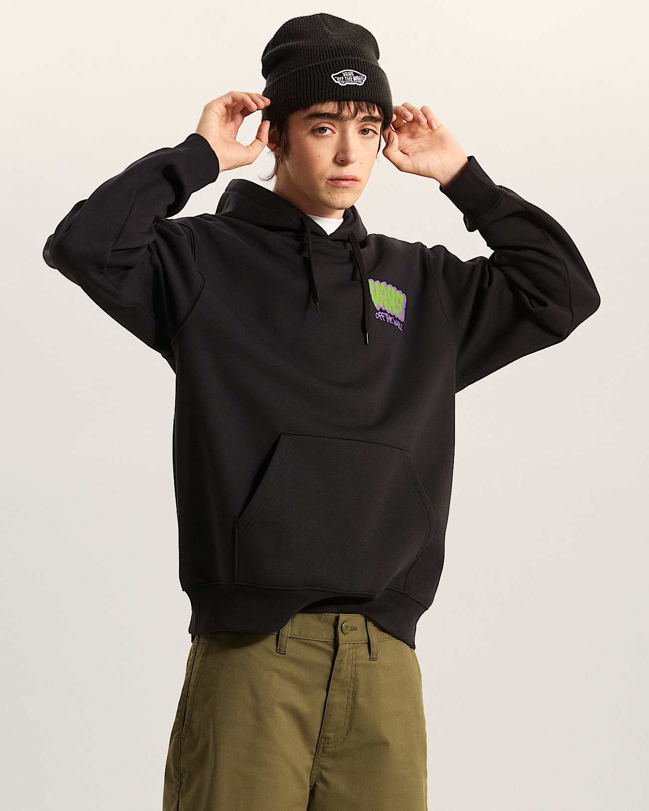 Felpa con cappuccio Vans Graff Loose VANS Nero ALT2