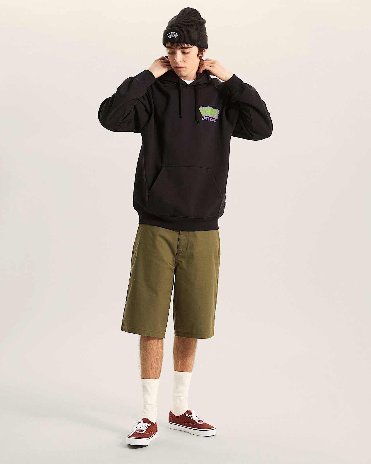 Felpa con cappuccio Vans Graff Loose VANS Nero ALT5