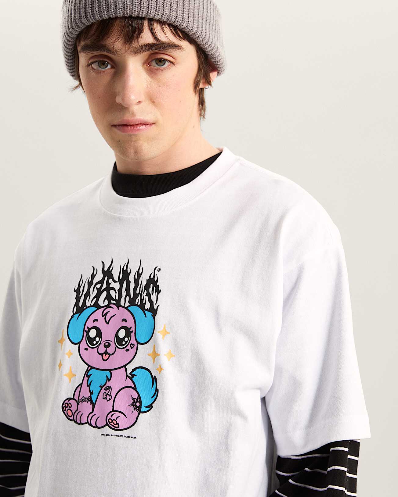 Puppy Loose Tee VANS Wit ALT5