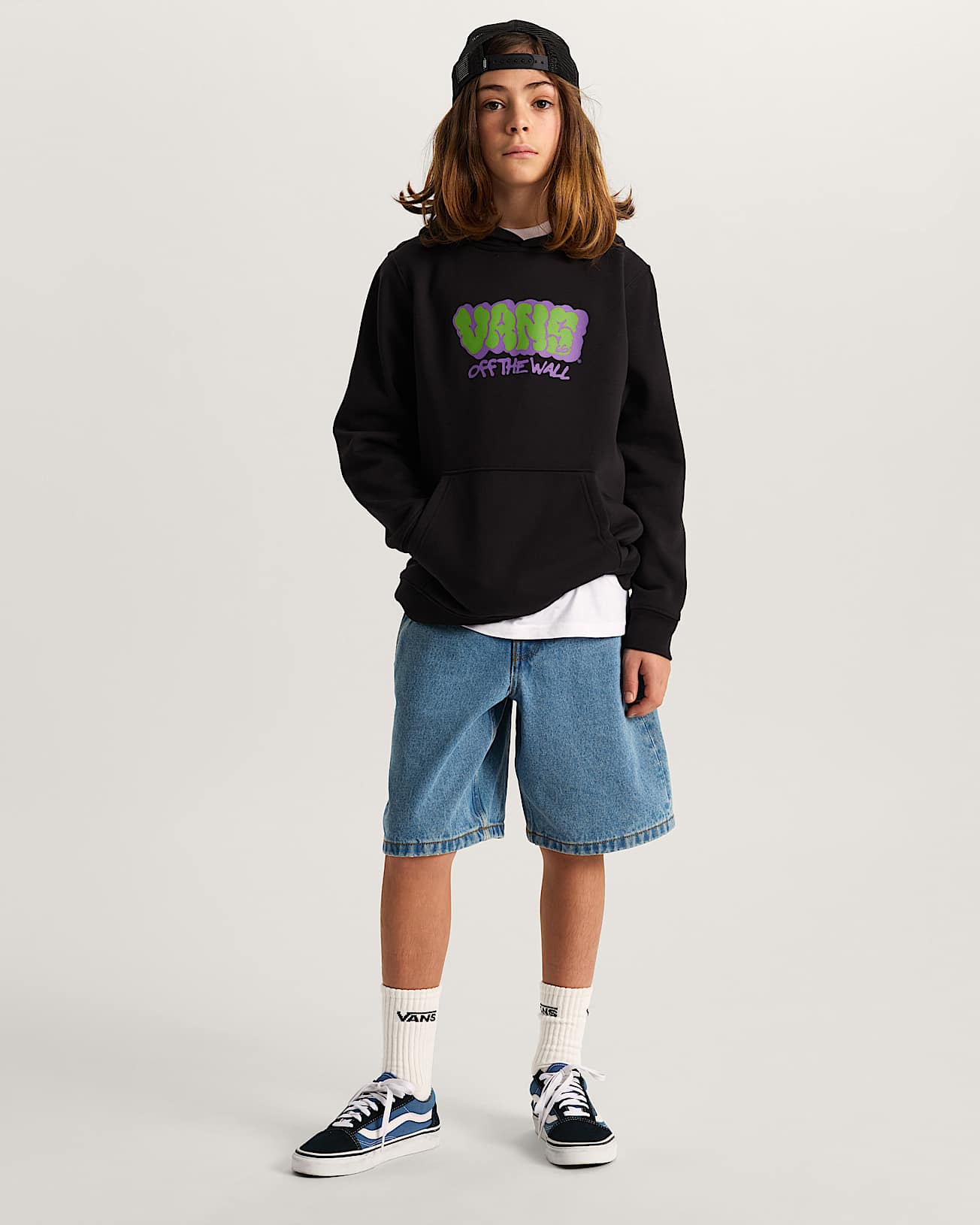 Kinder Vans Graff Hoodie 814 Jahre VANS Schwarz ALT5