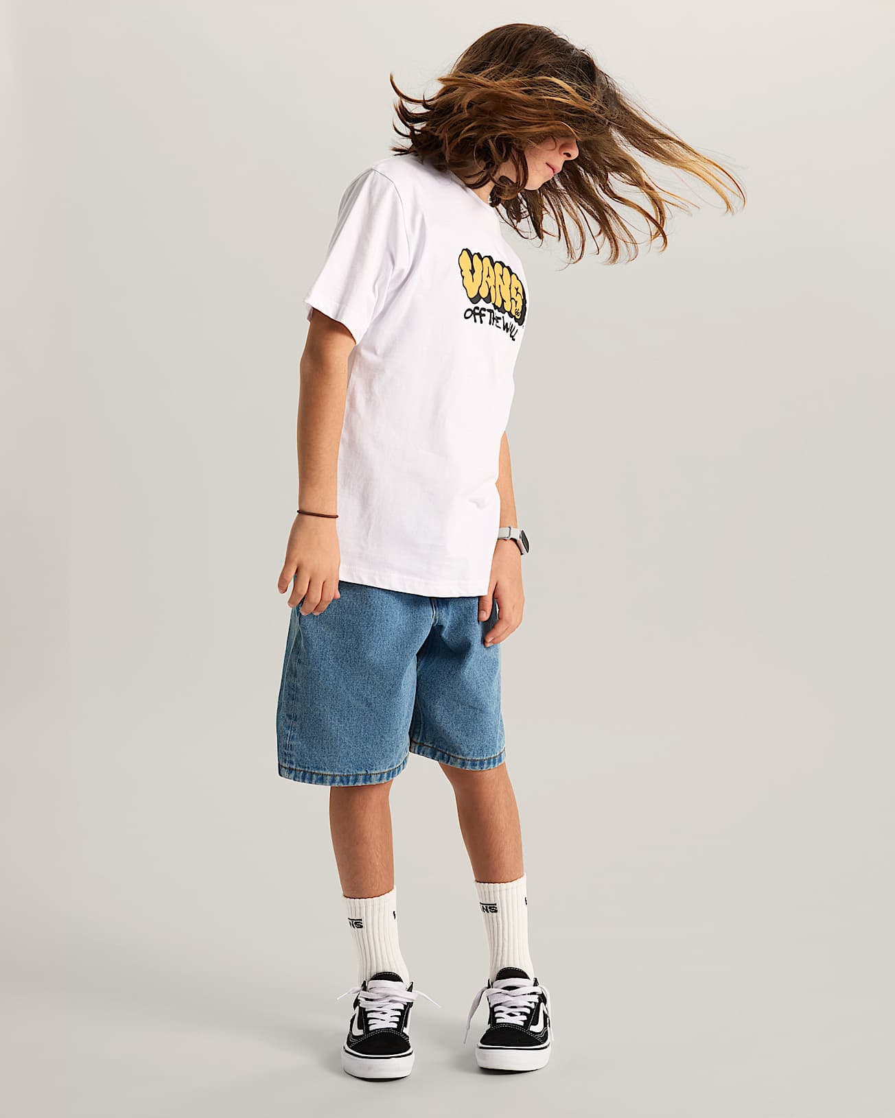 Kids By Vans Graff TShirt 814 Years VANS White ALT4
