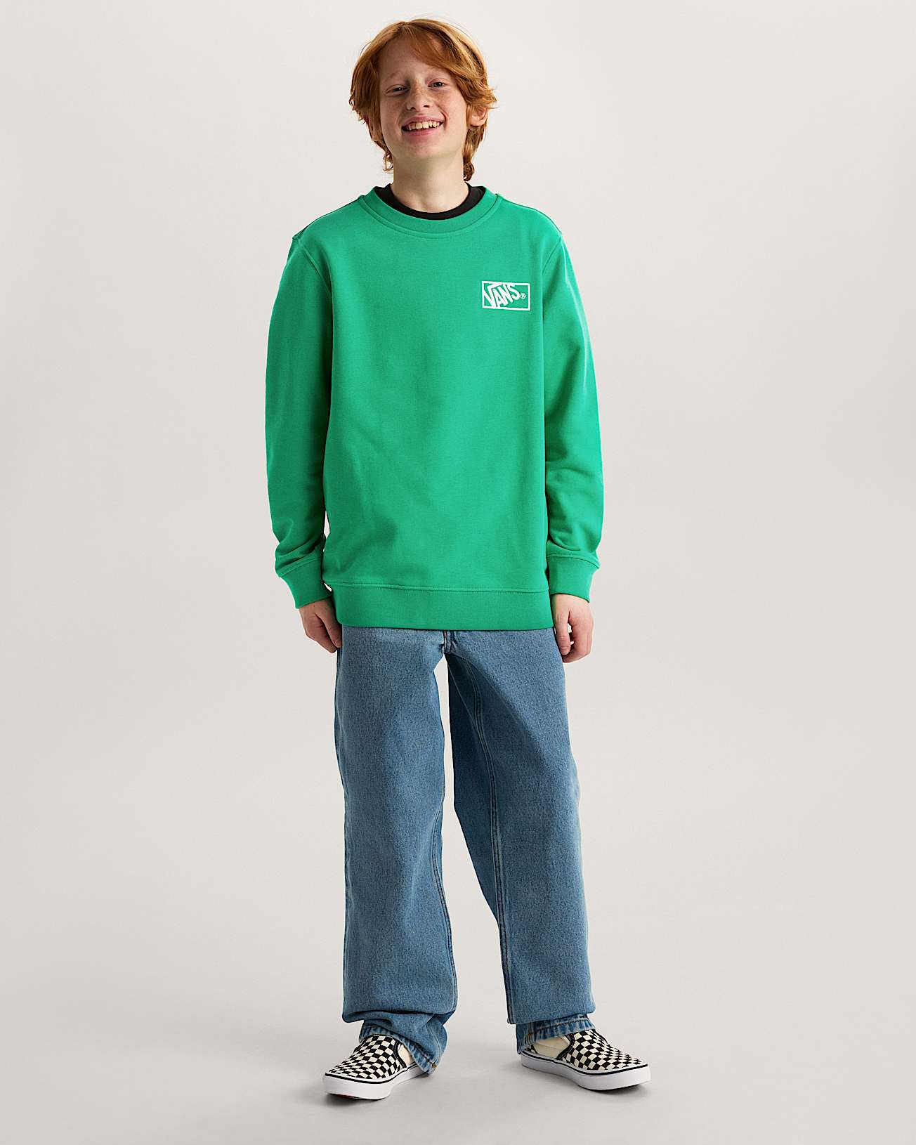 BY BLOCKED BOX CREW Vivid Verdant VANS Green ALT5