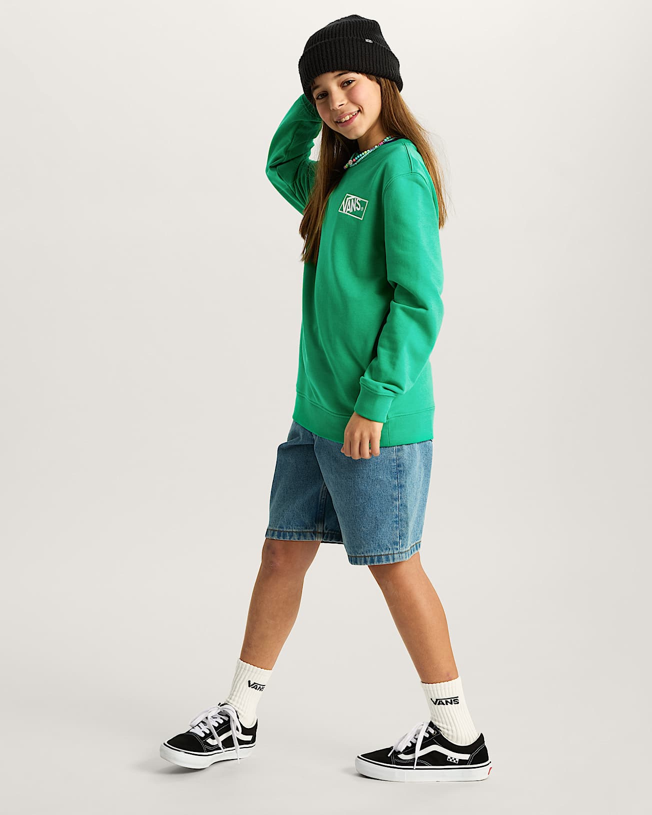 Sweat ras du cou By Blocked Enfant 814 ans VANS Vert ALT8