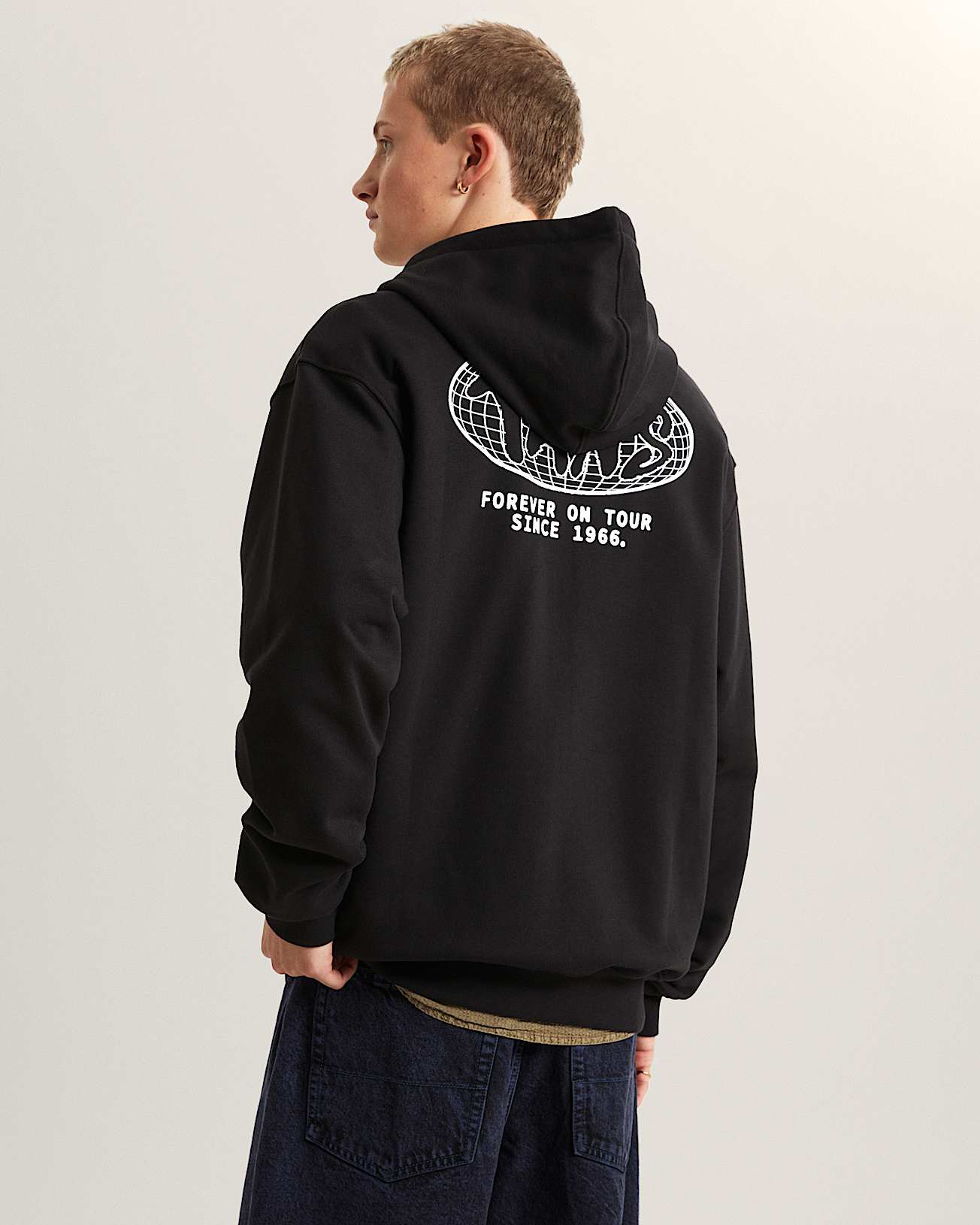 Felpa con cappuccio e zip World Tour Loose VANS Nero ALT3