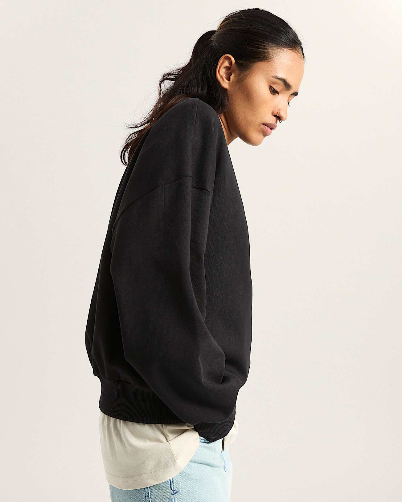 Ellipse Retro Sweater met ronde hals VANS Zwart ALT4