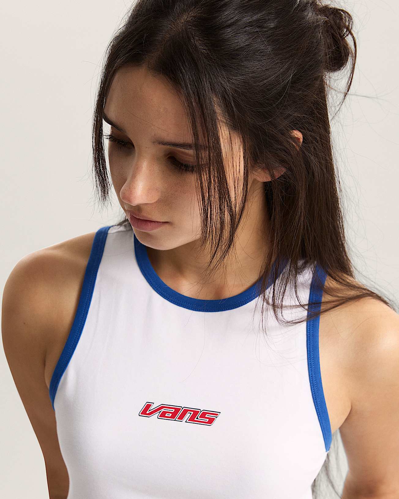 Retro Speed Tank TShirt VANS White ALT5