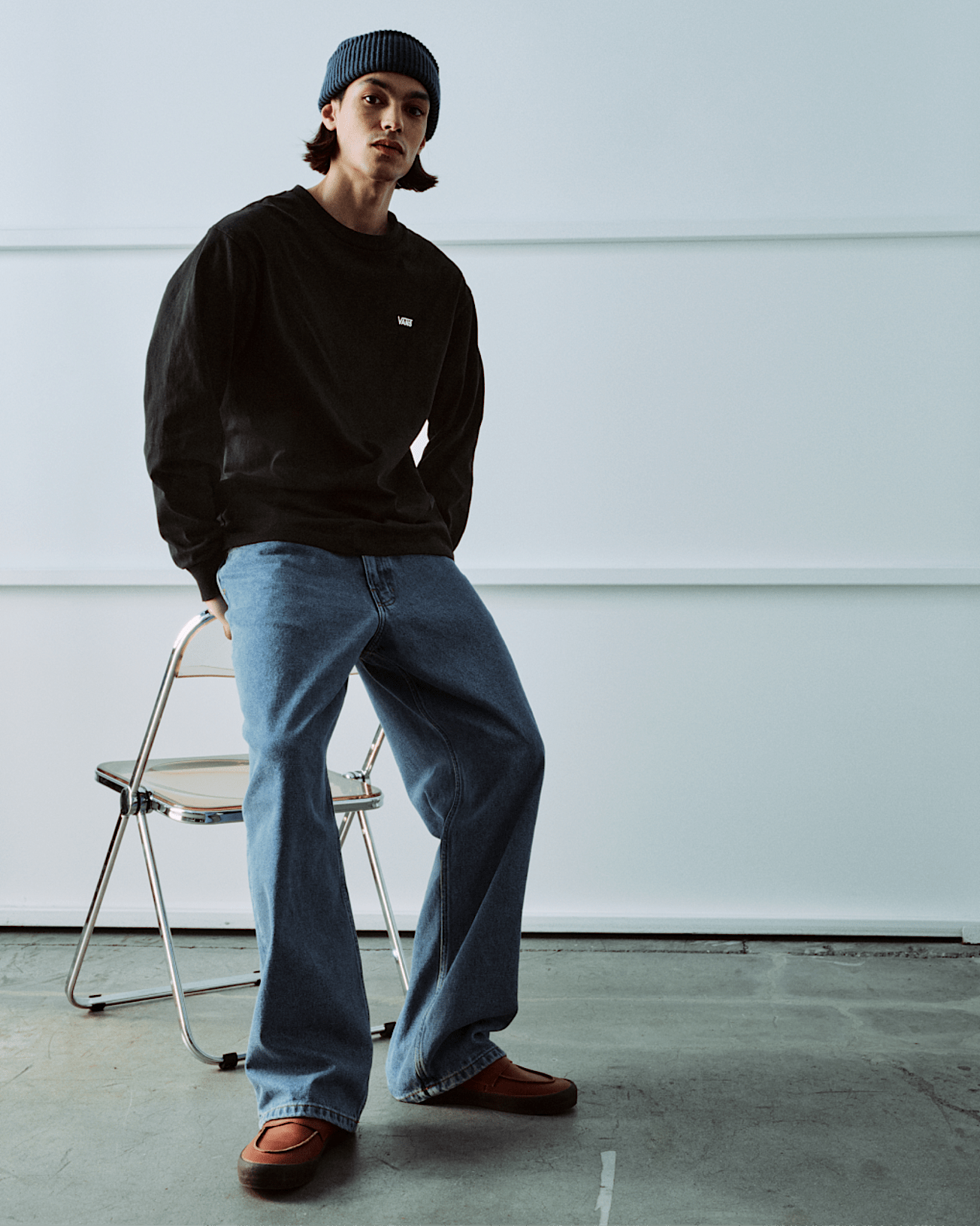 Skate Loafer Schuhe VANS Braun ALT1